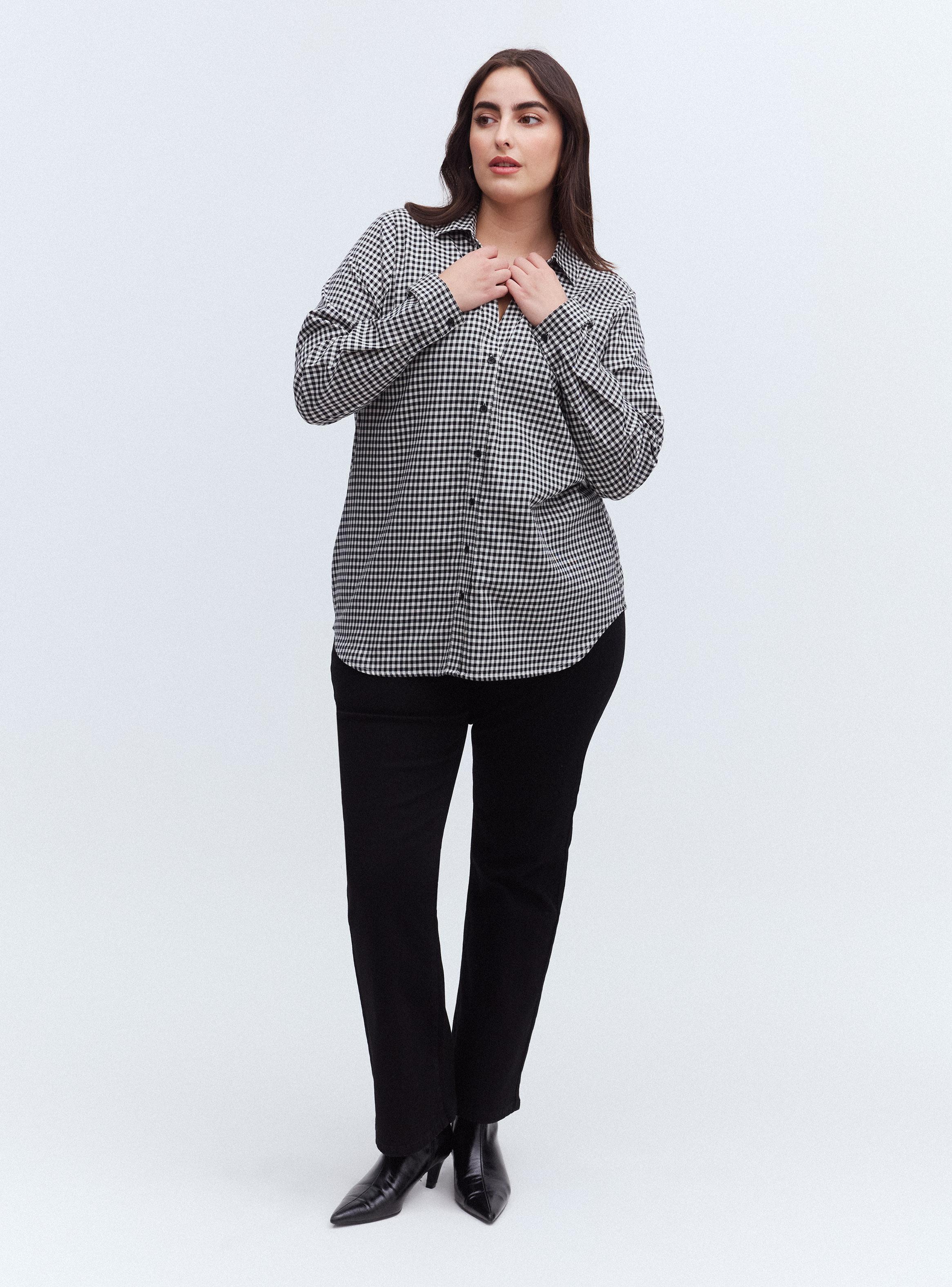 Blusa Twill a Cuadros-4