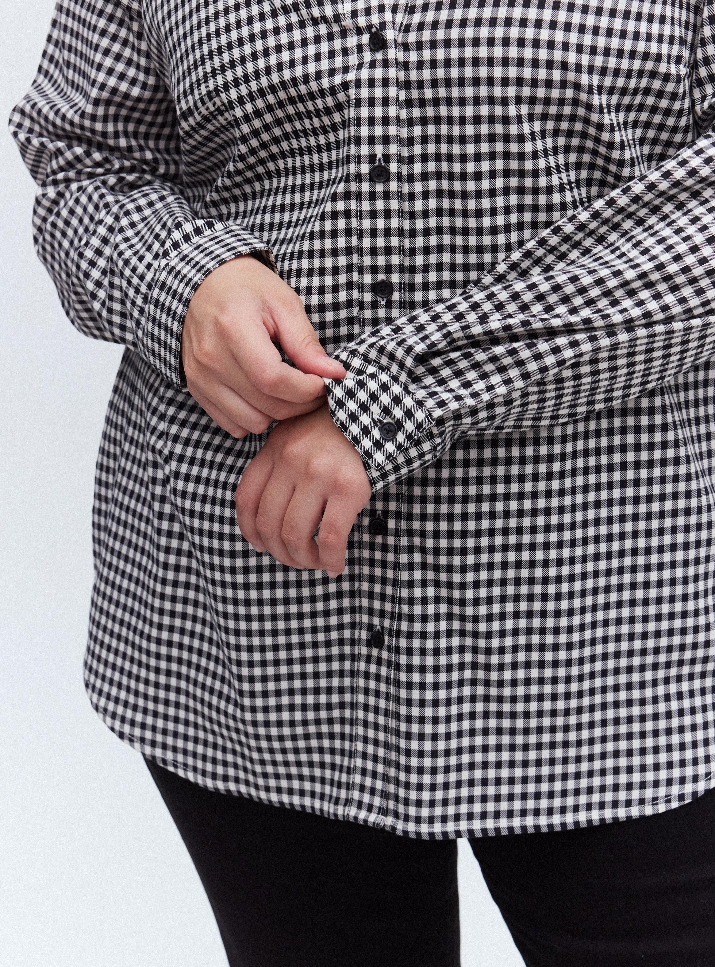 Blusa Twill a Cuadros-3
