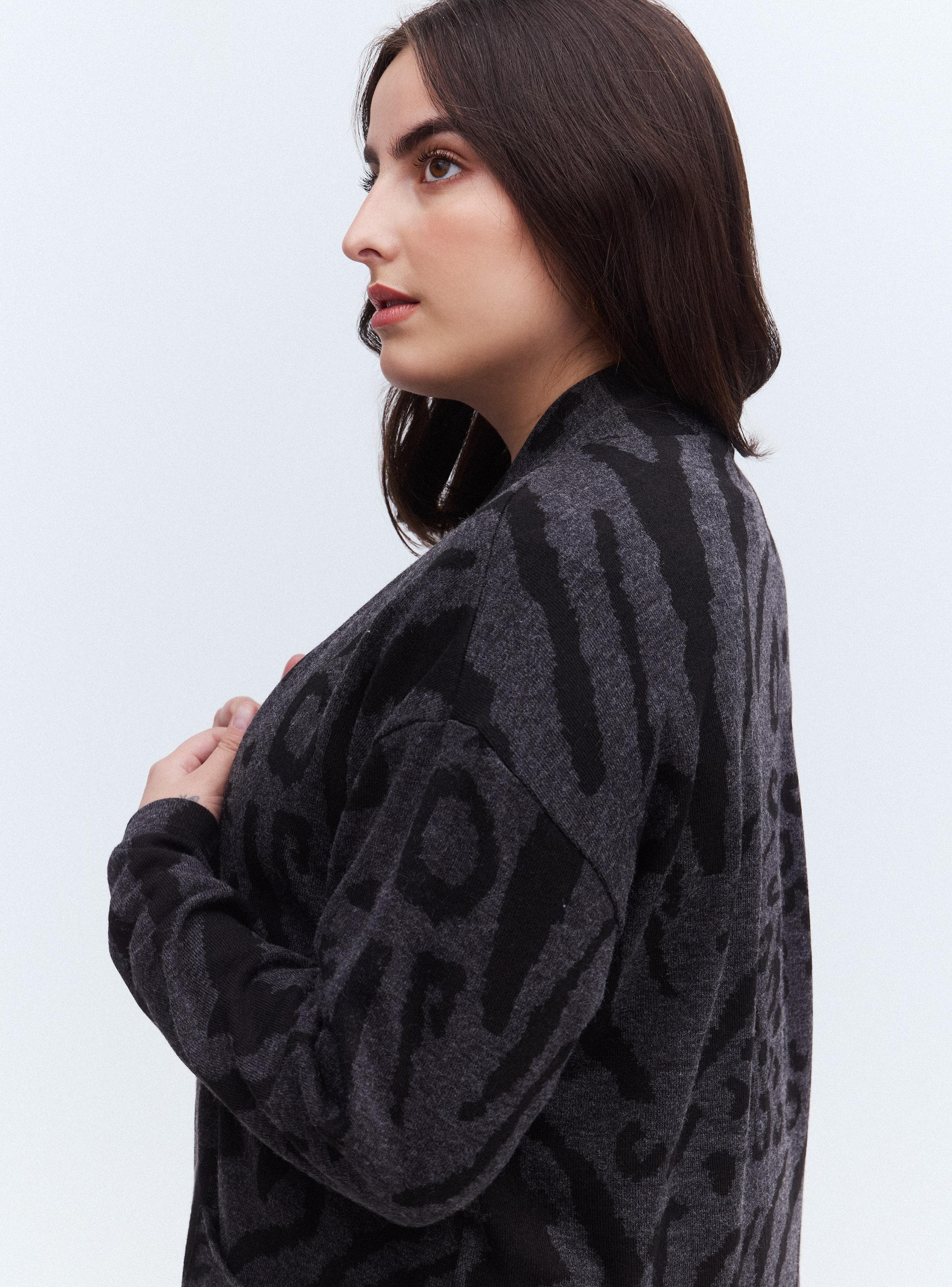 Chaleco Cárdigan Animal Print-2