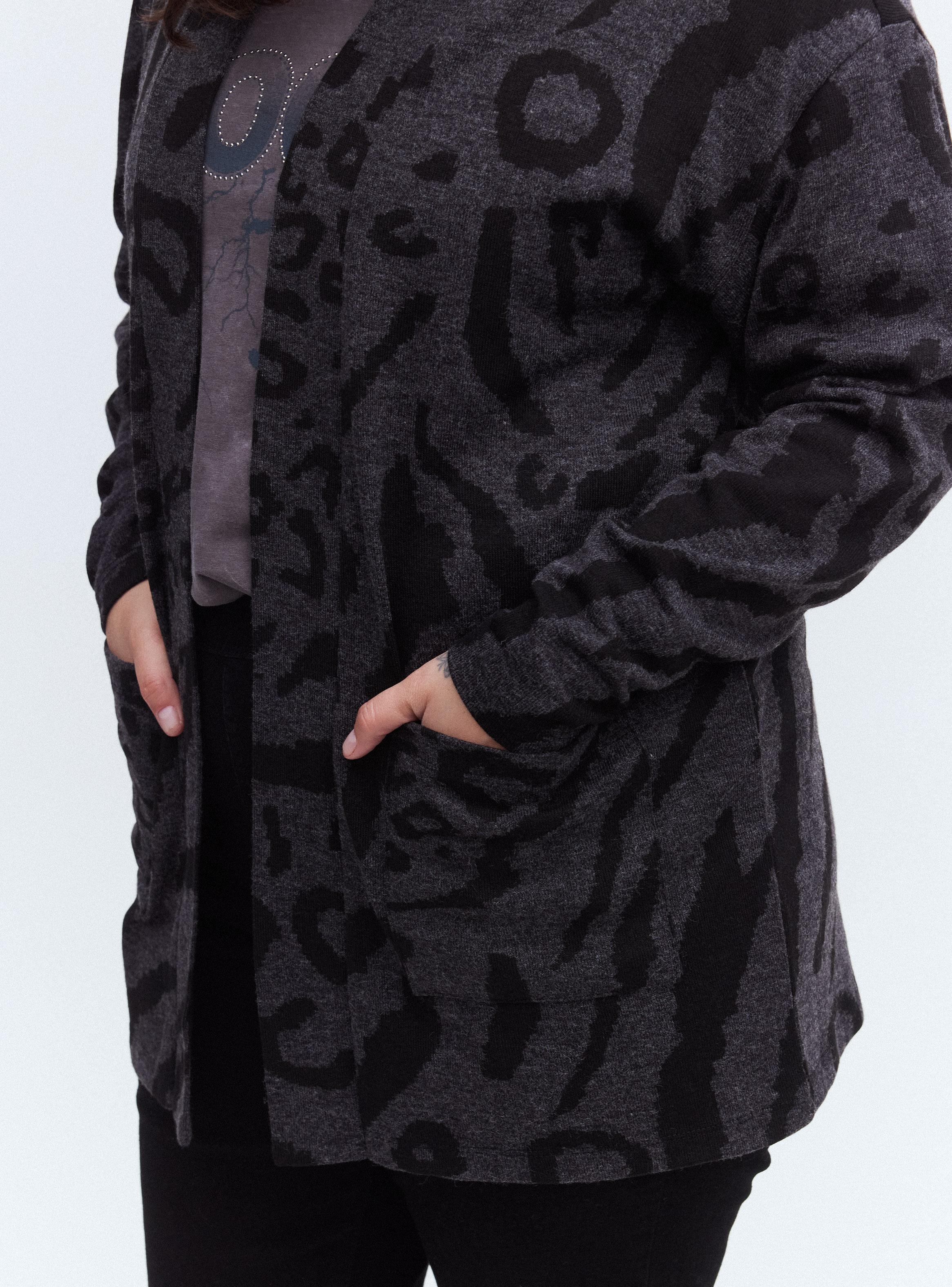 Chaleco Cárdigan Animal Print-3