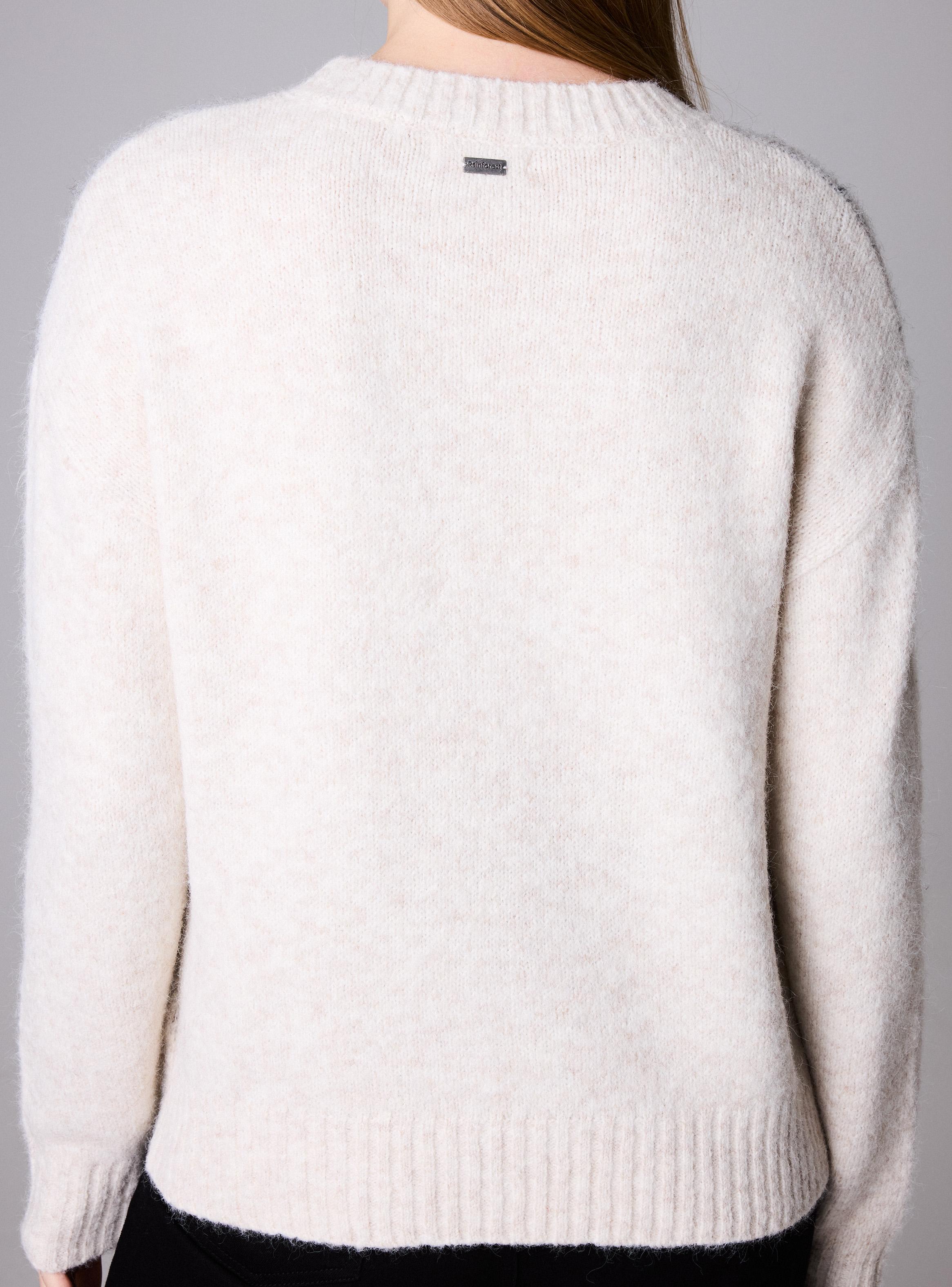 Sweater Jacquard Rombos de Hombros Ligeramente Caídos-3