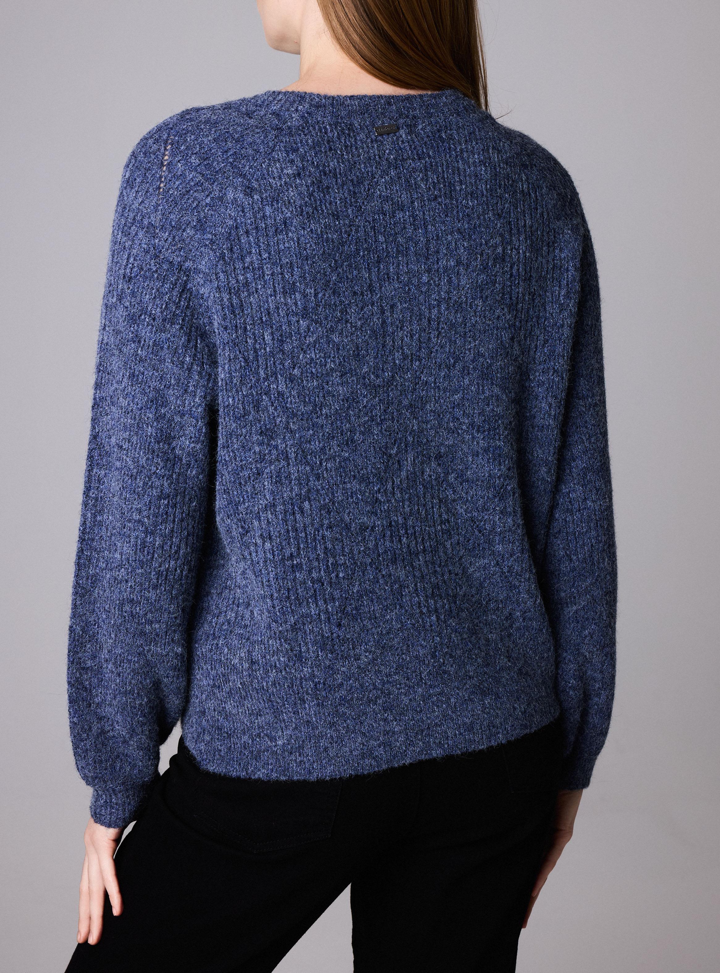 Sweater de Chenille Acanalado Extrasuave Manga Raglán-3