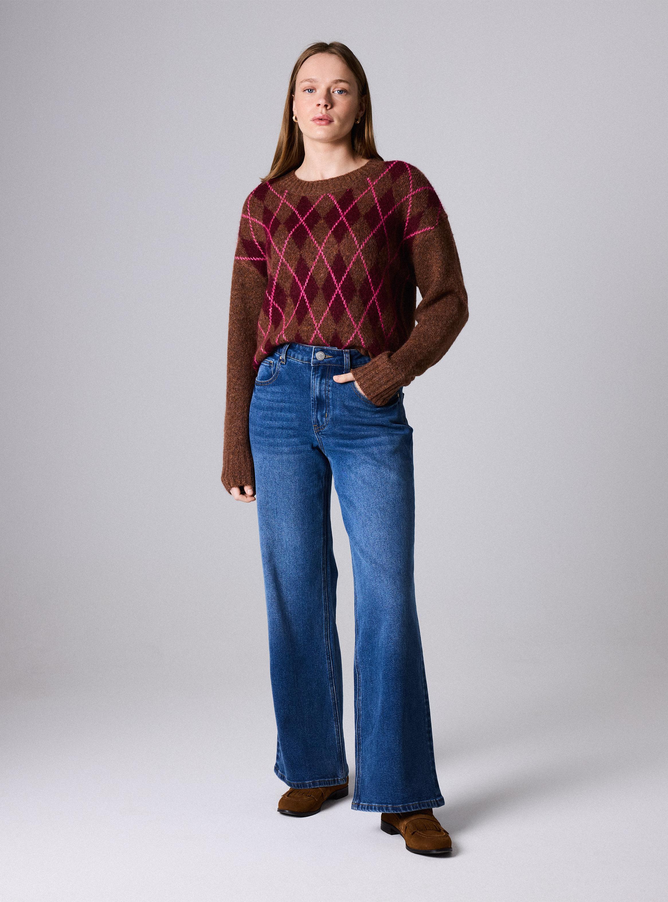 Jeans Wide Leg de Tiro Alto-4