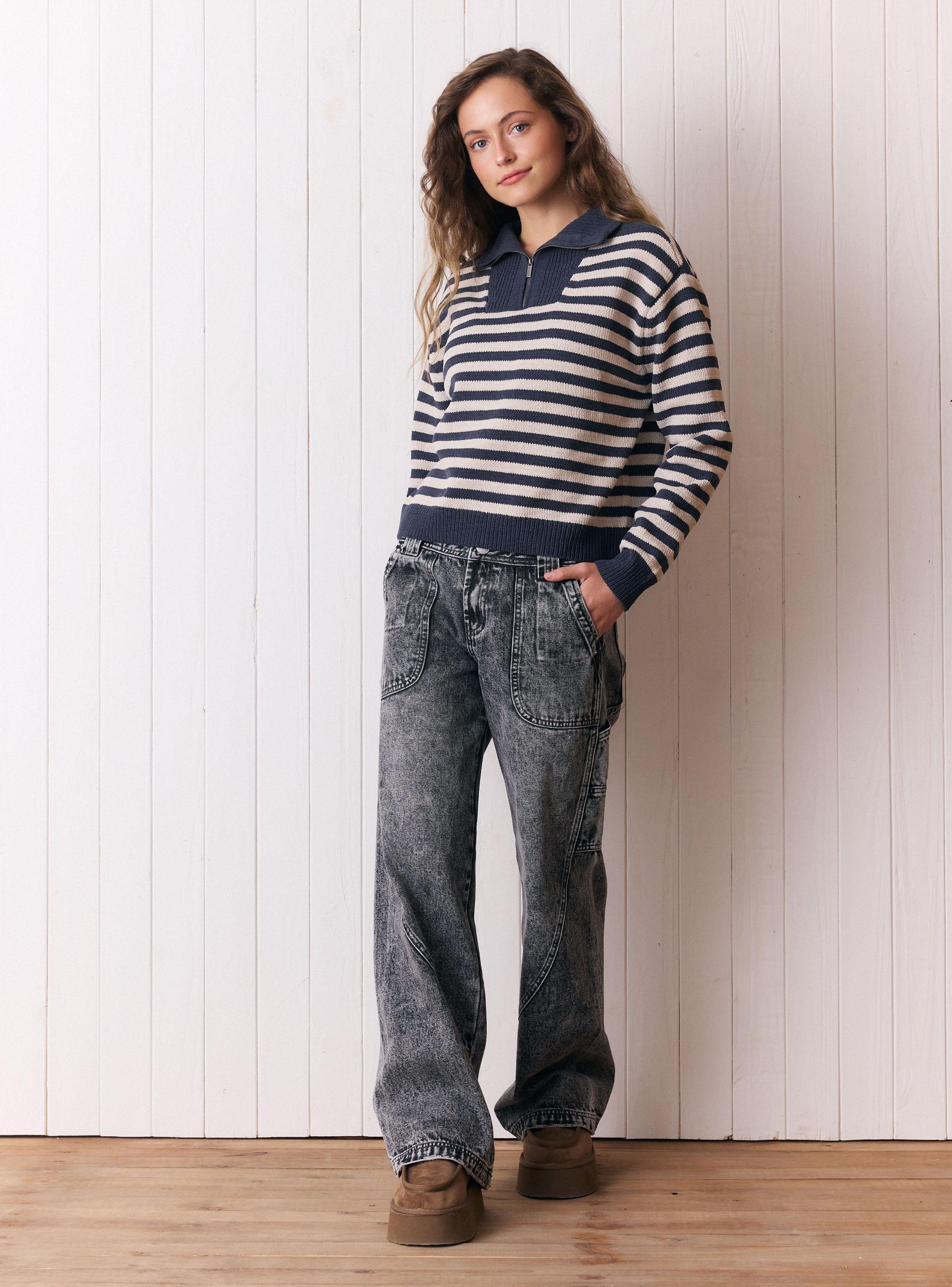 Chaleco Chenille Diseño Líneas-4