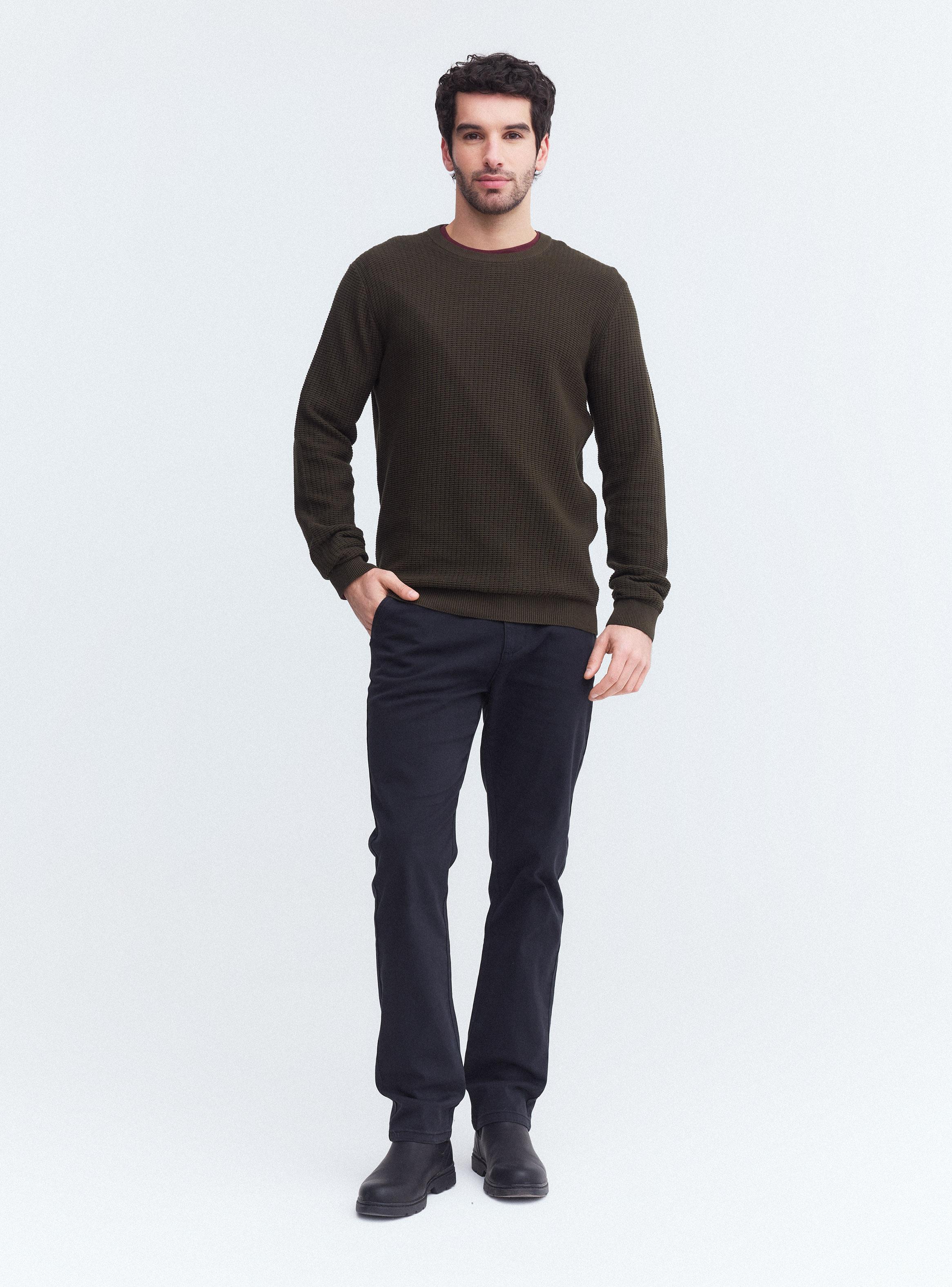 Sweater Cuello Redondo Texturado-4