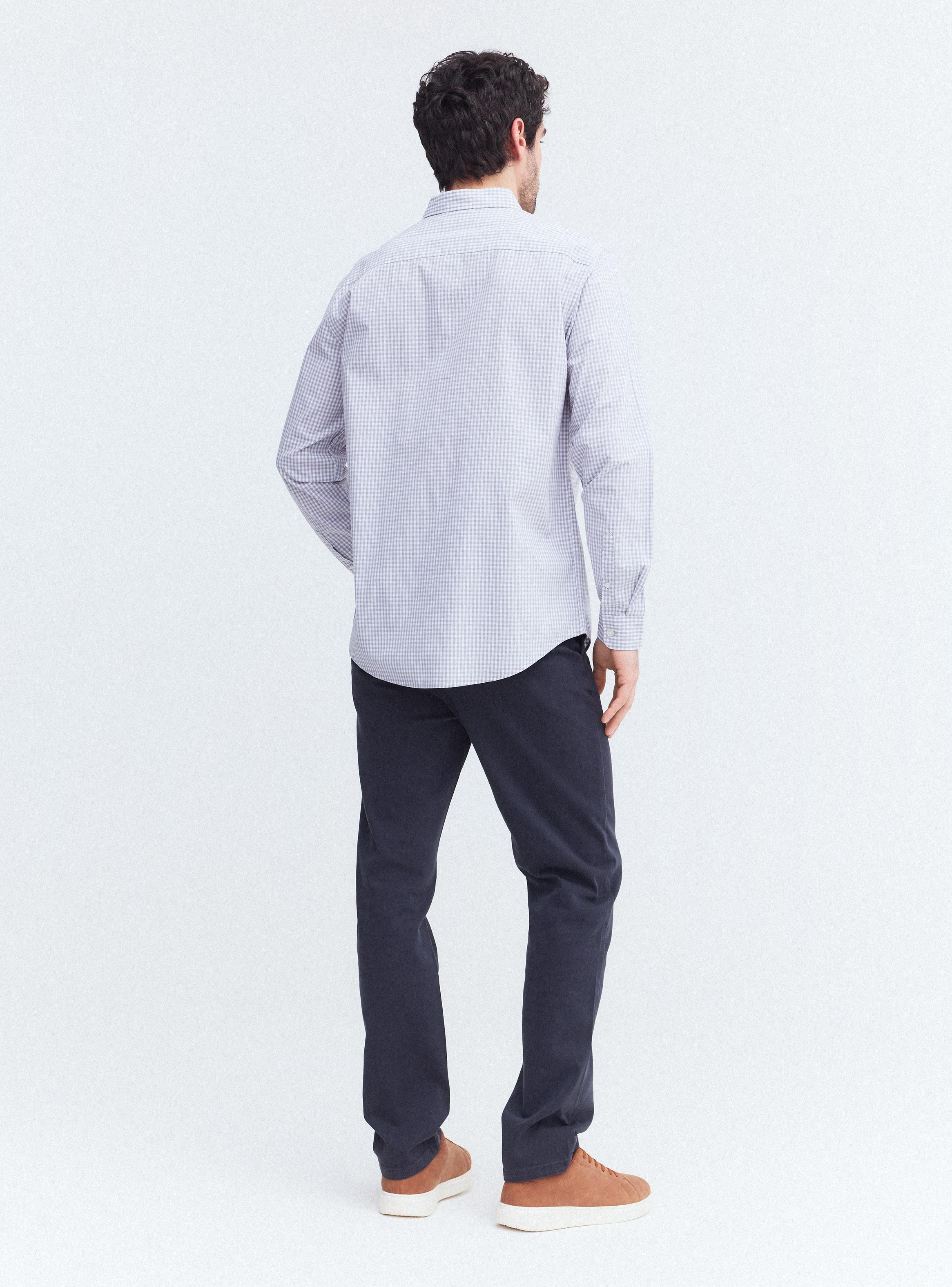 Camisa Poplin con Puntos Casual-5