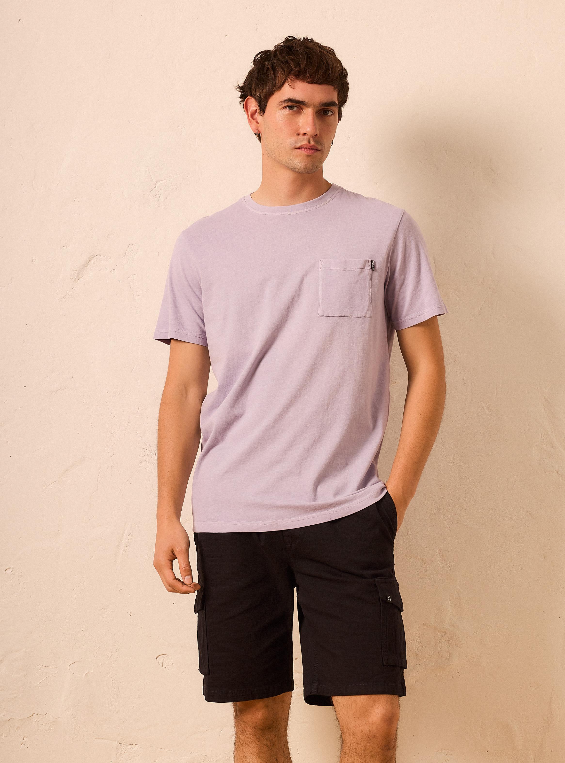 Polera Manga Corta Bolsillo Frontal-0