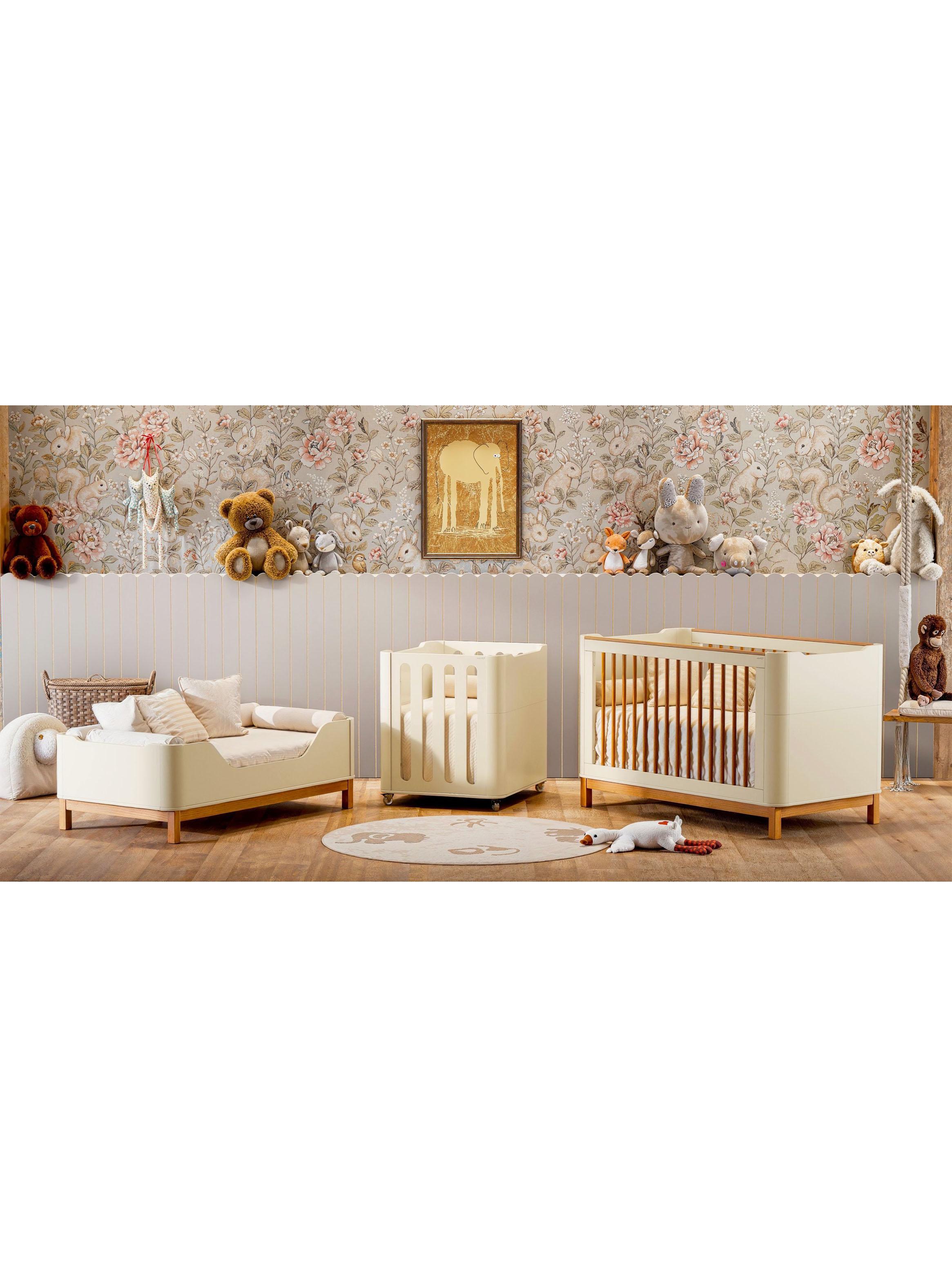 Cuna de Madera Flow 3 Funciones Beige Eco Wood-5