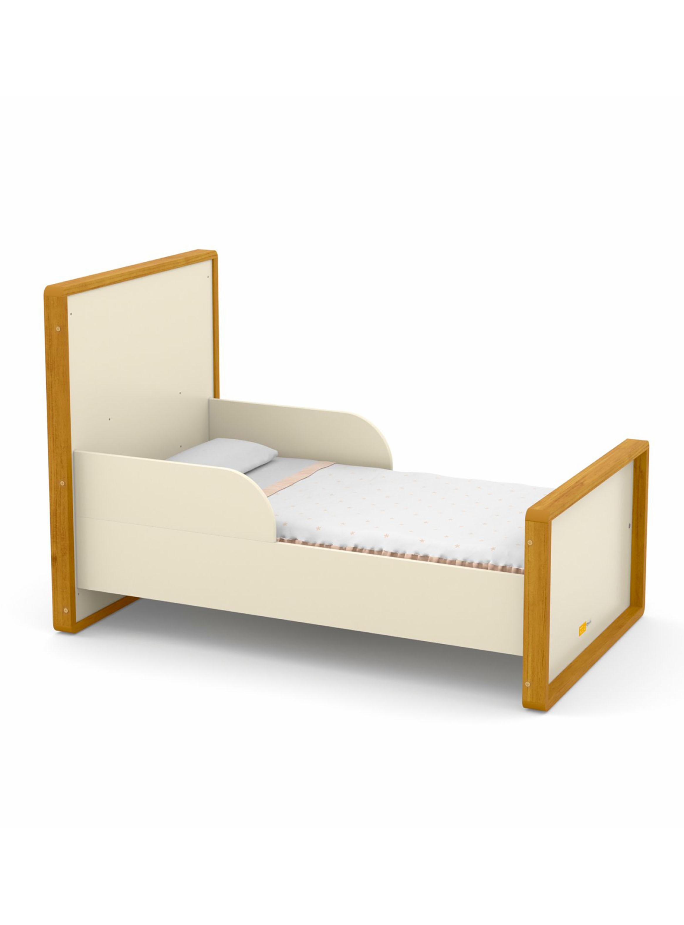 Cuna de Madera Tutto 2 Funciones Beige Caramelo-2