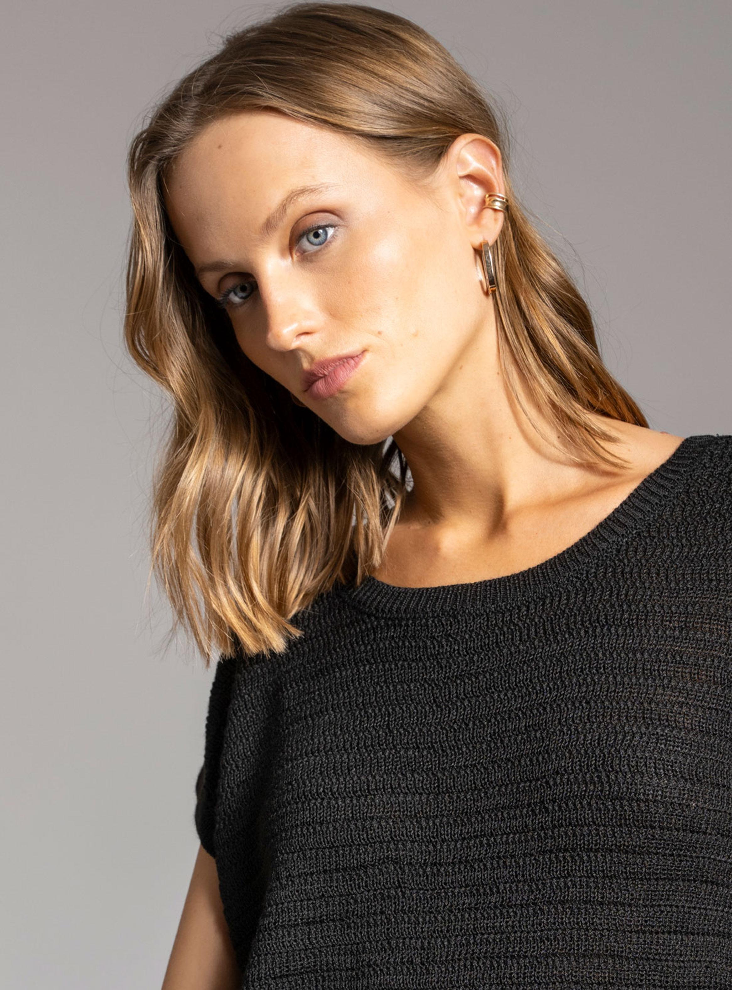 Polera Hydra Tejida Negro-3