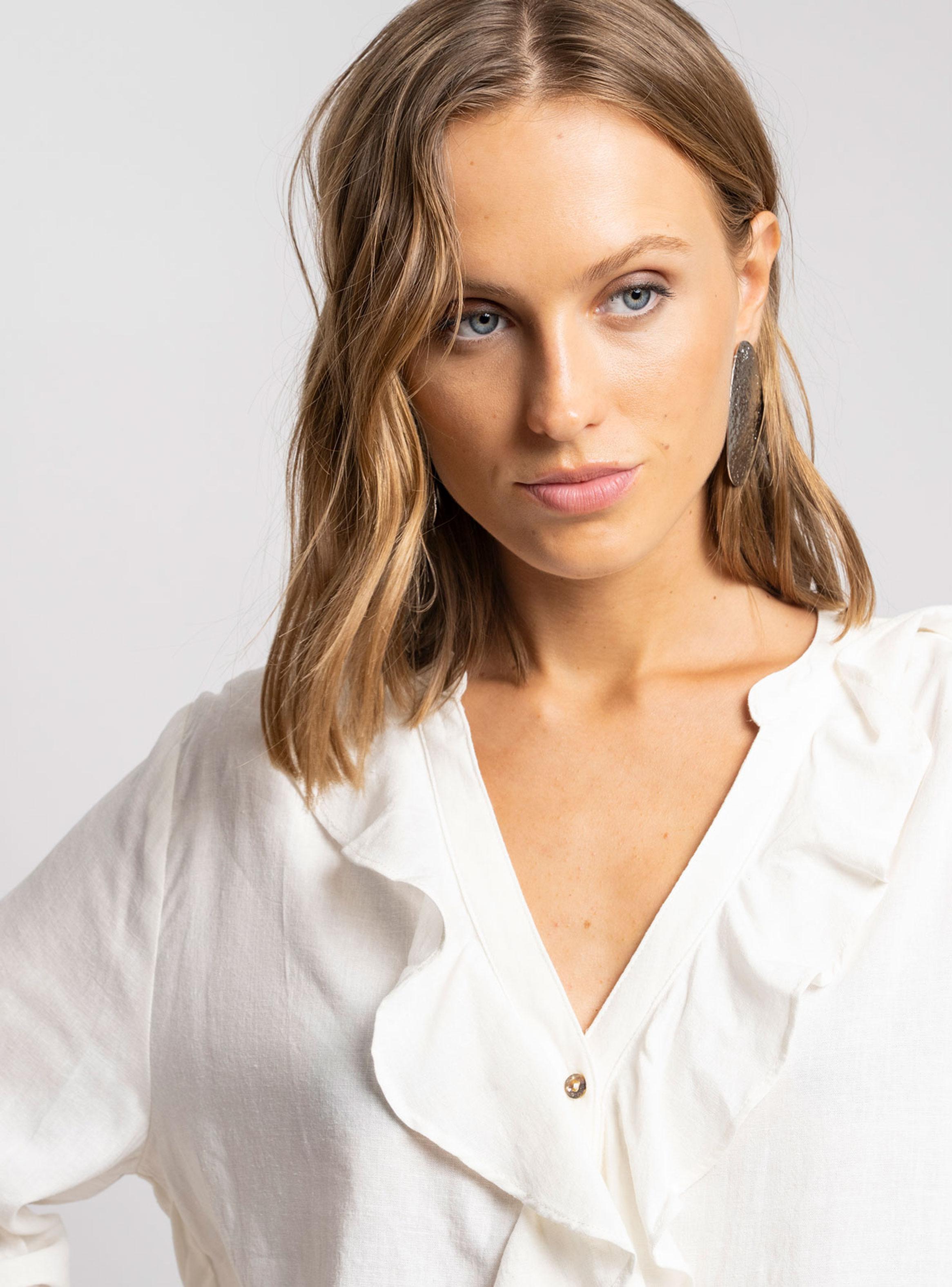 Blusa Antonia con Vuelos Crudo-2