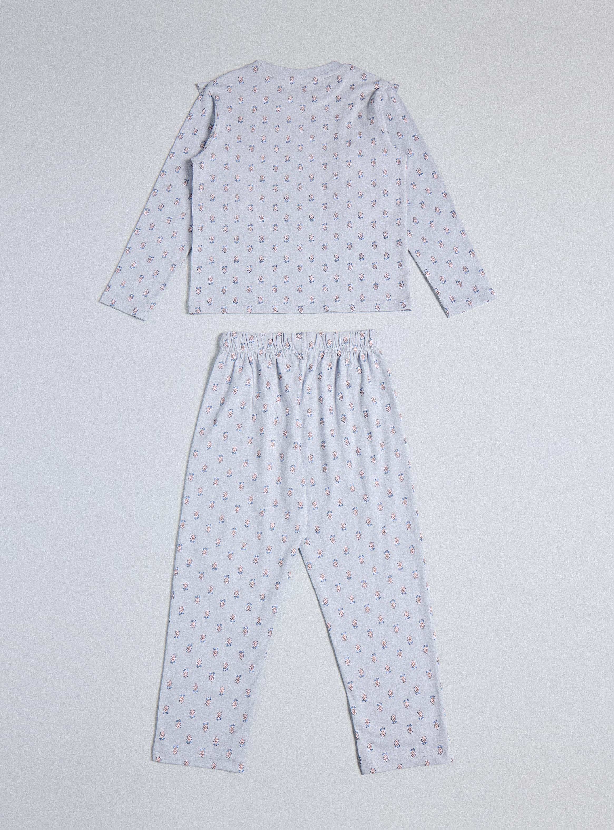 Pijama con Vuelos Full Estampado Niña-2