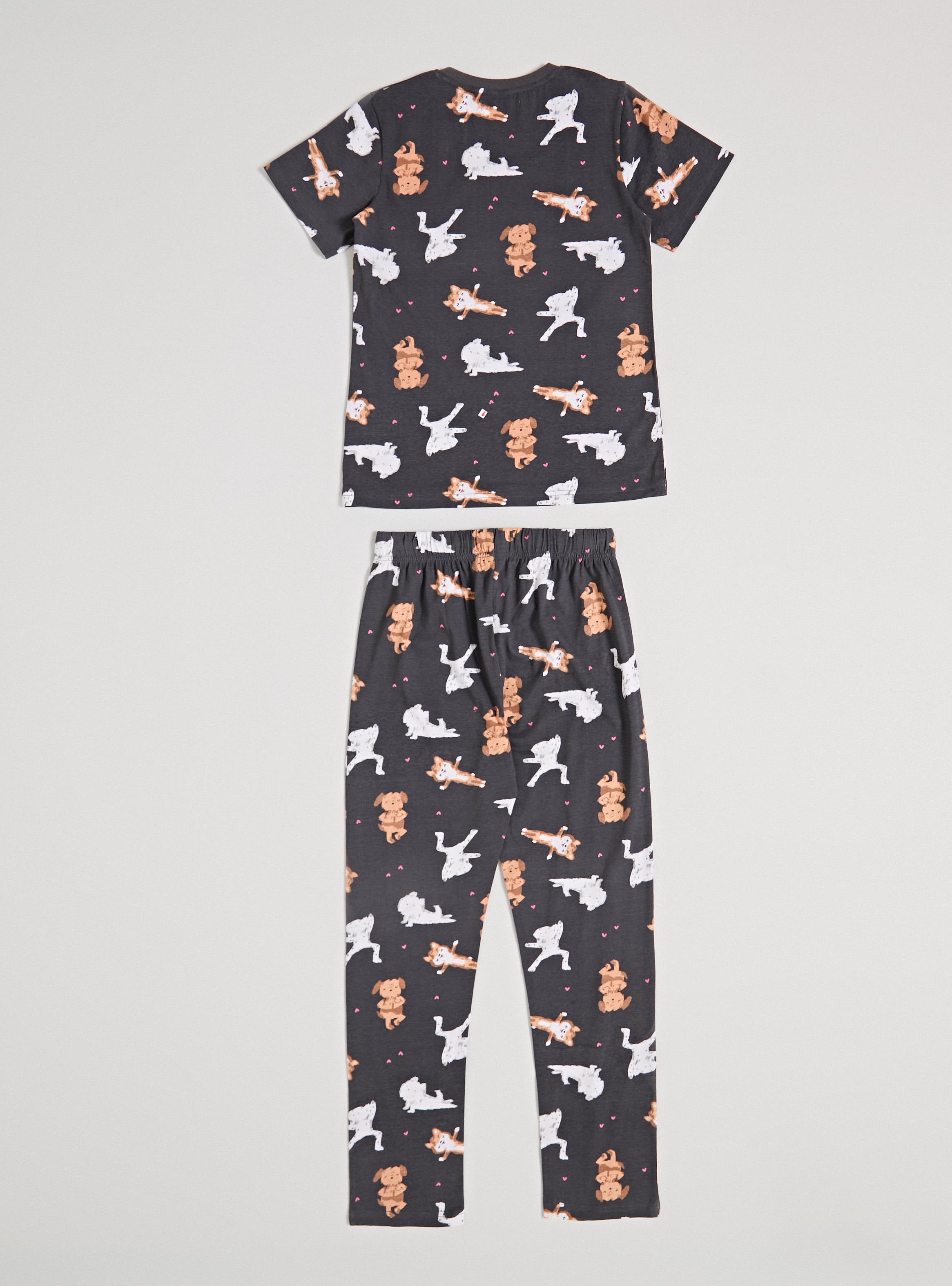 Pijama Manga Corta Full Estampado de Jersey-2