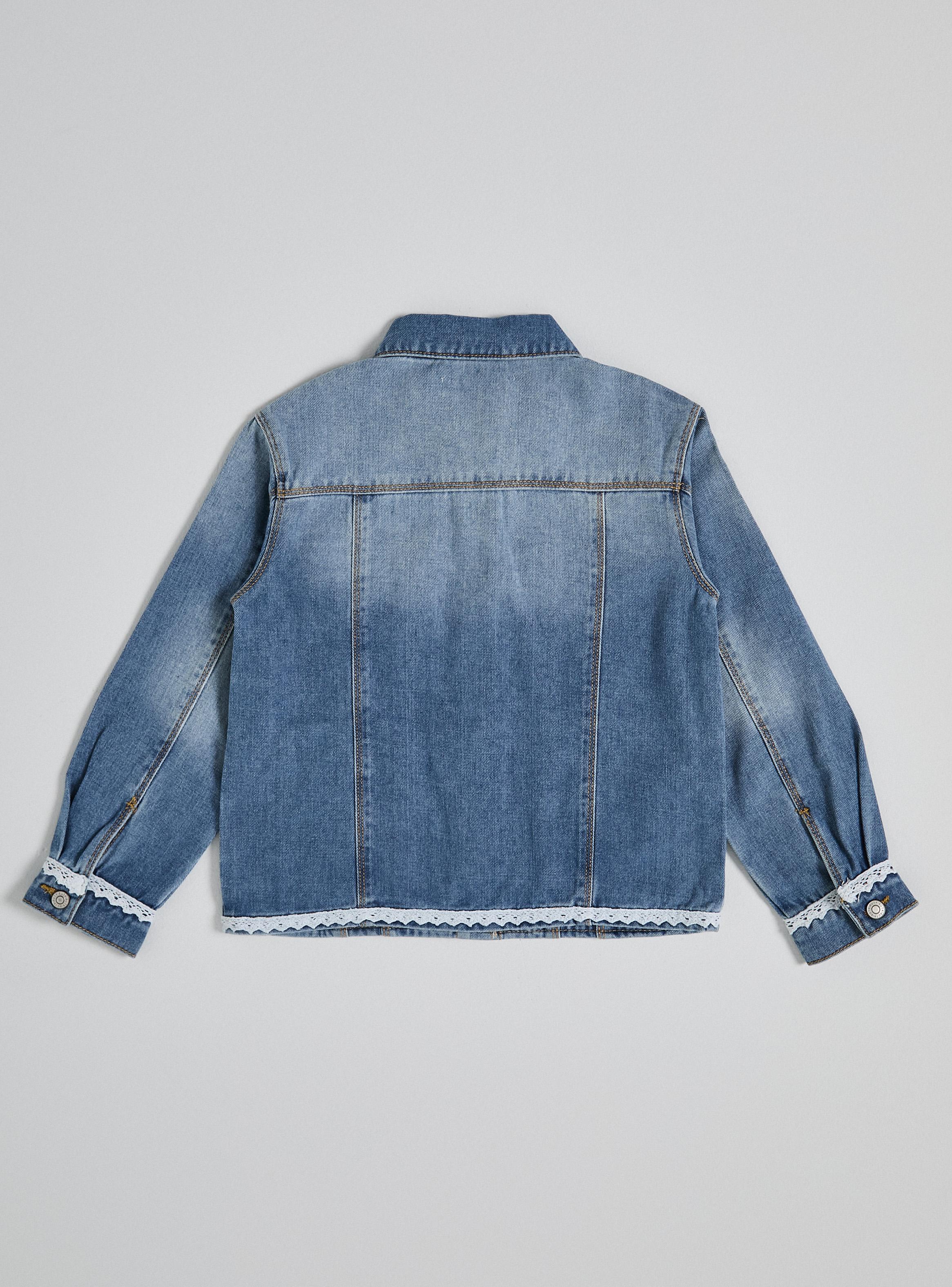Chaqueta Jeans Detalle aplicación Broderie-2