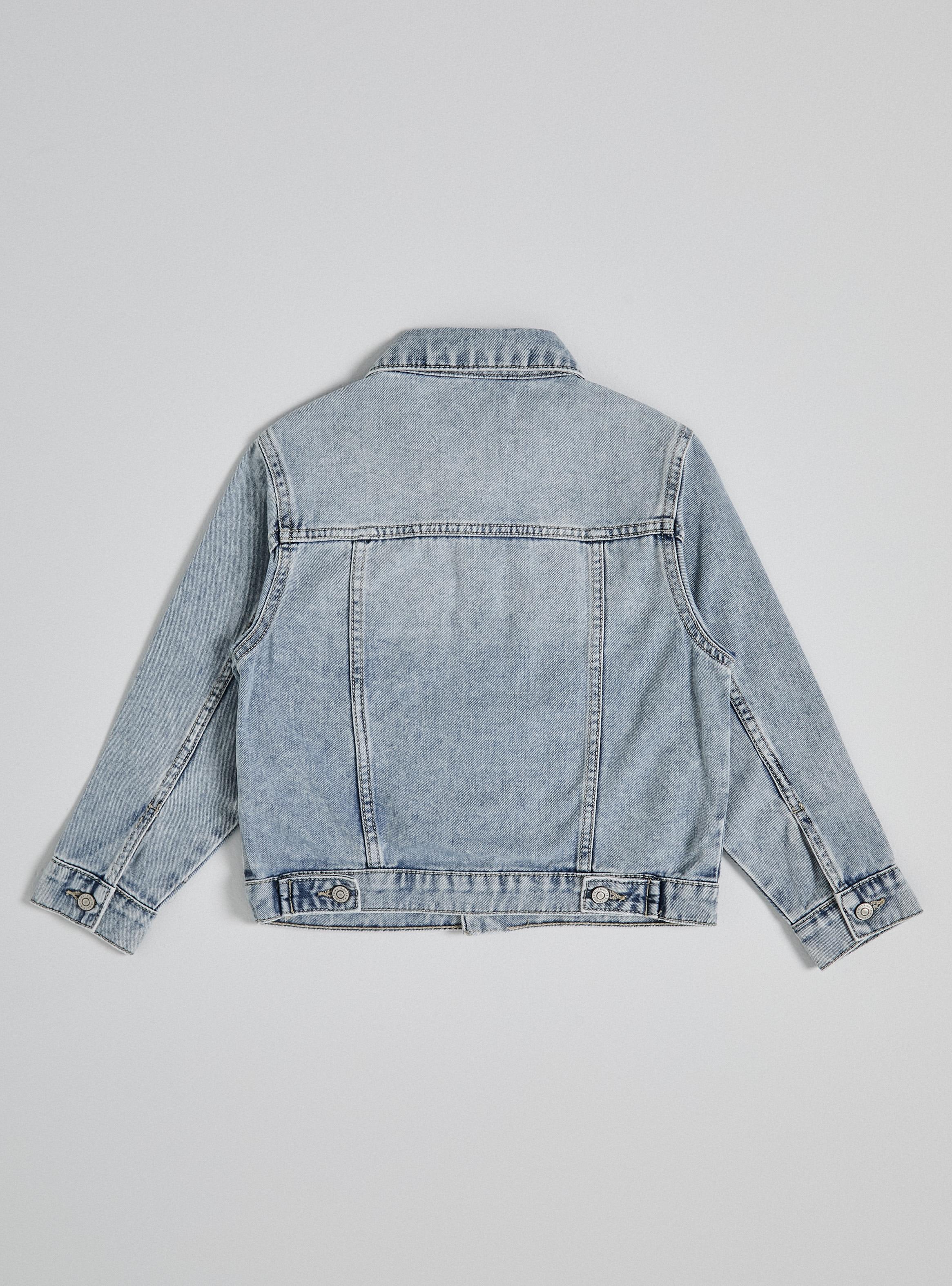 Chaqueta Jeans Básica con Bolsillos-2