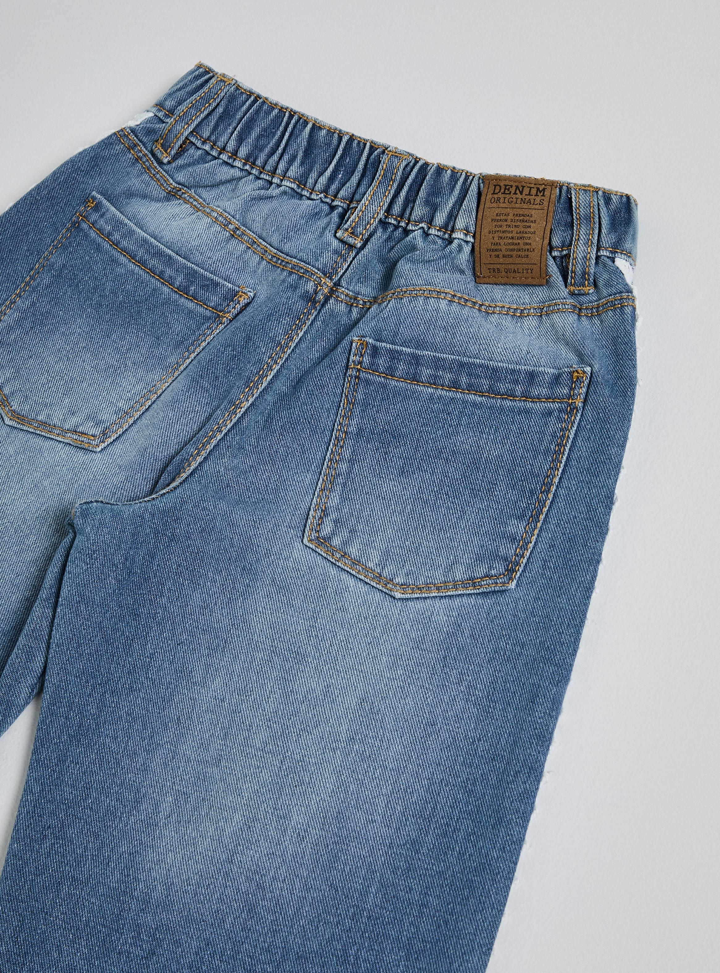 Jeans Detalles Broderie en Costados-2