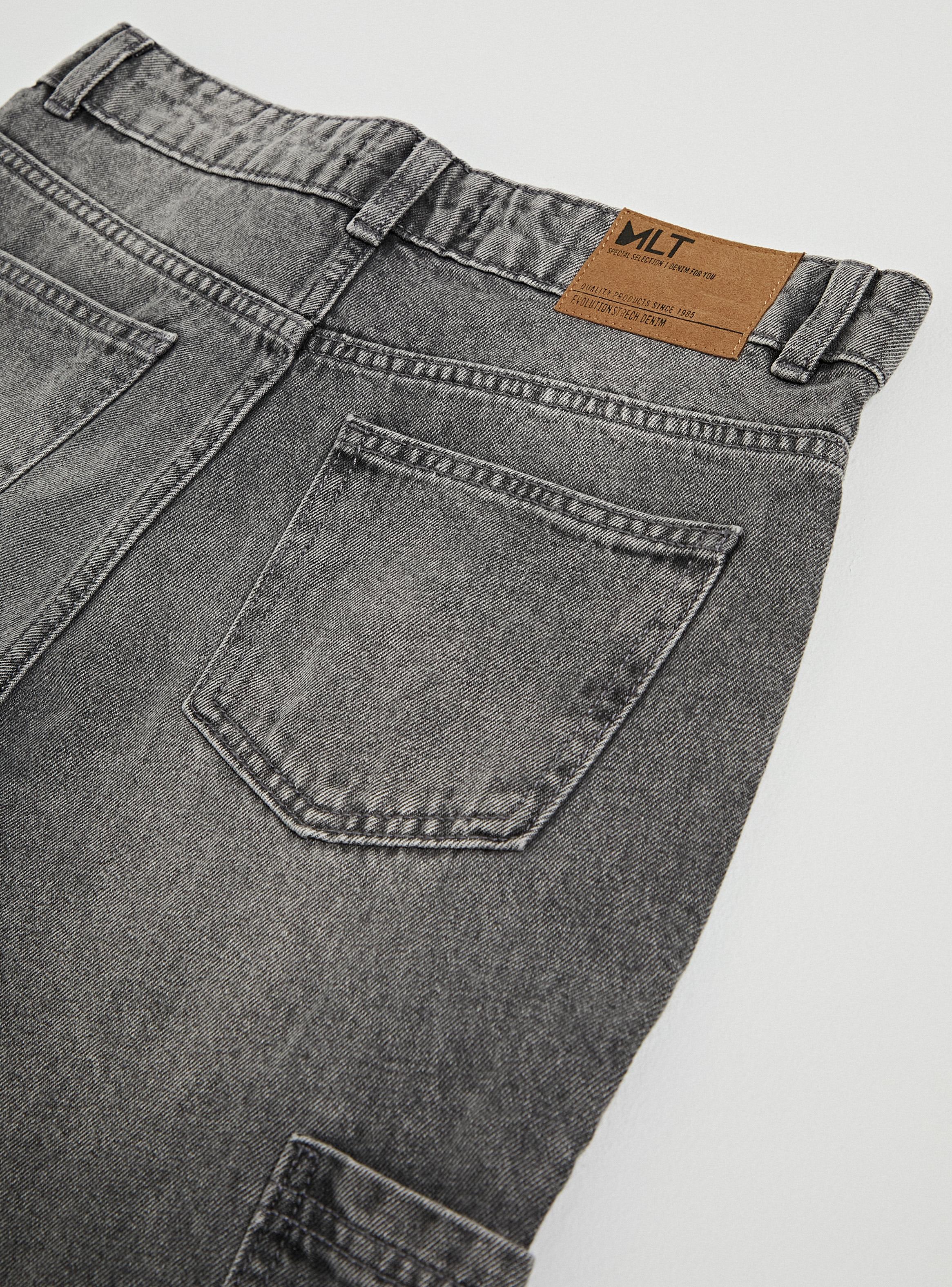 Jeans Desteñidos Cargo-2