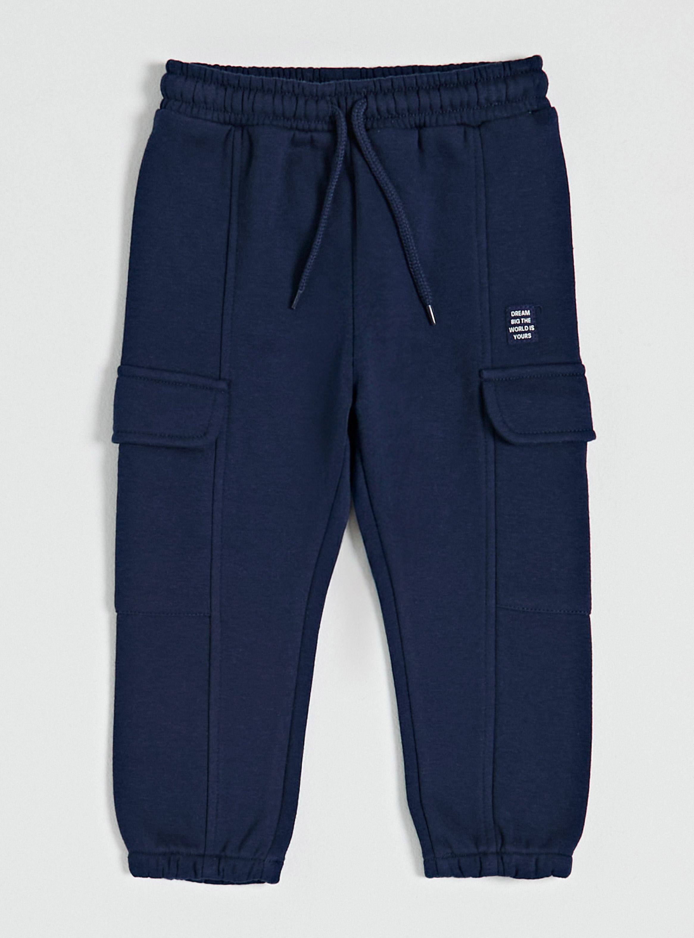 Pantalón Moda con Corte y Bolsillos Niño-1