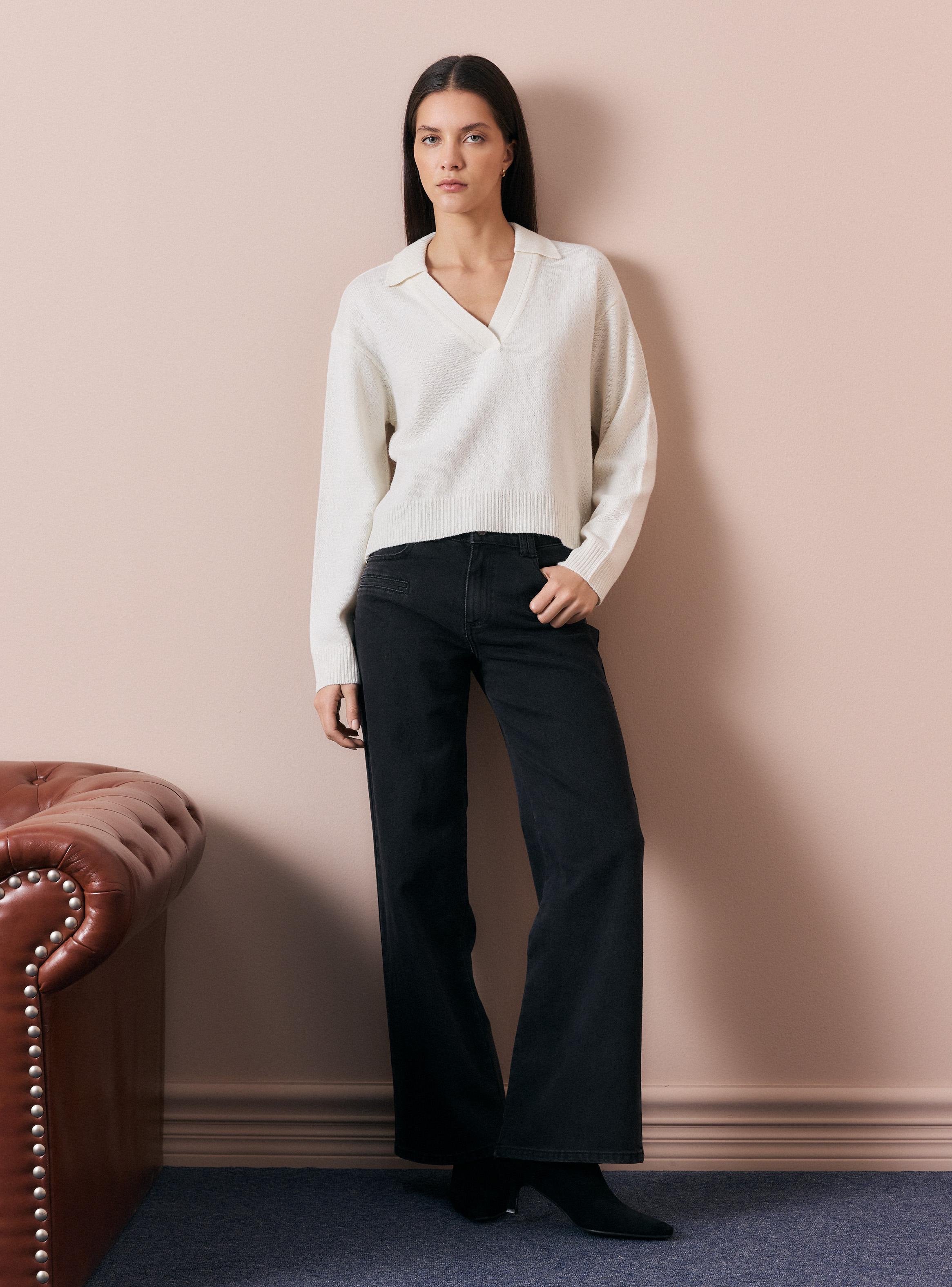 Sweater Cuello Polo Contiene Lana Merino-4