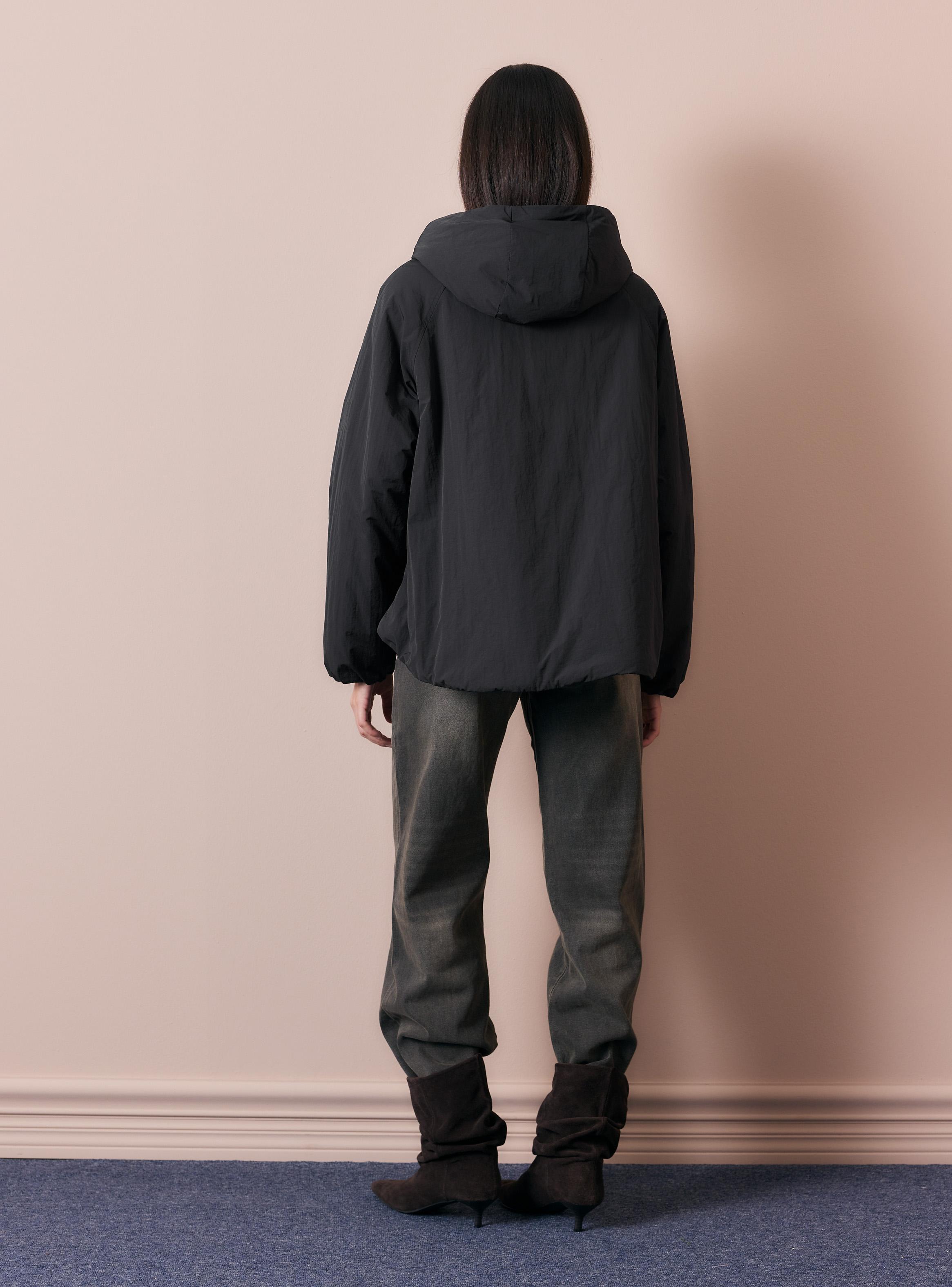 Parka Acolchada con Gorro y Bolsillos-5