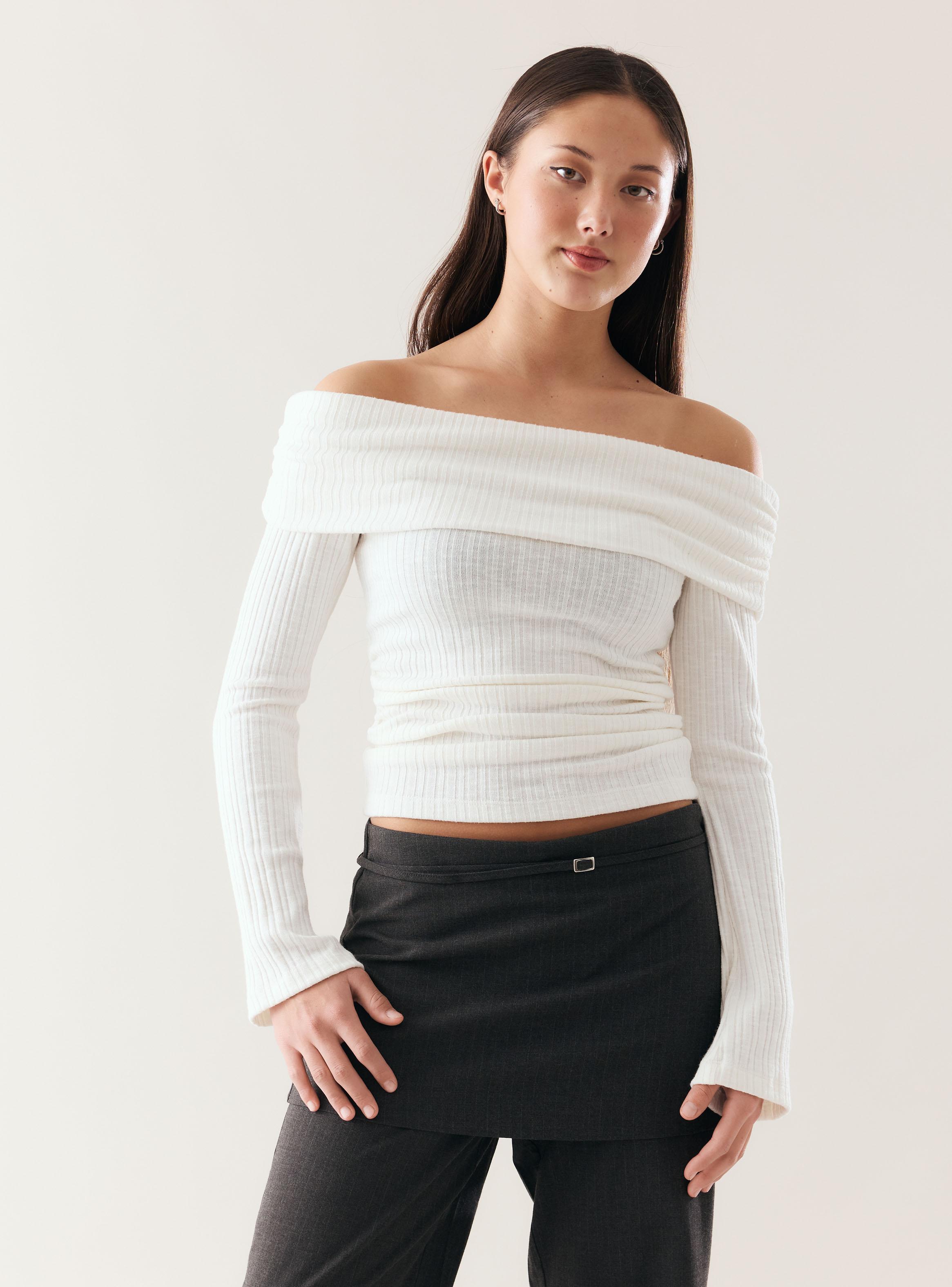 Polera Off Shoulder Manga Larga-0