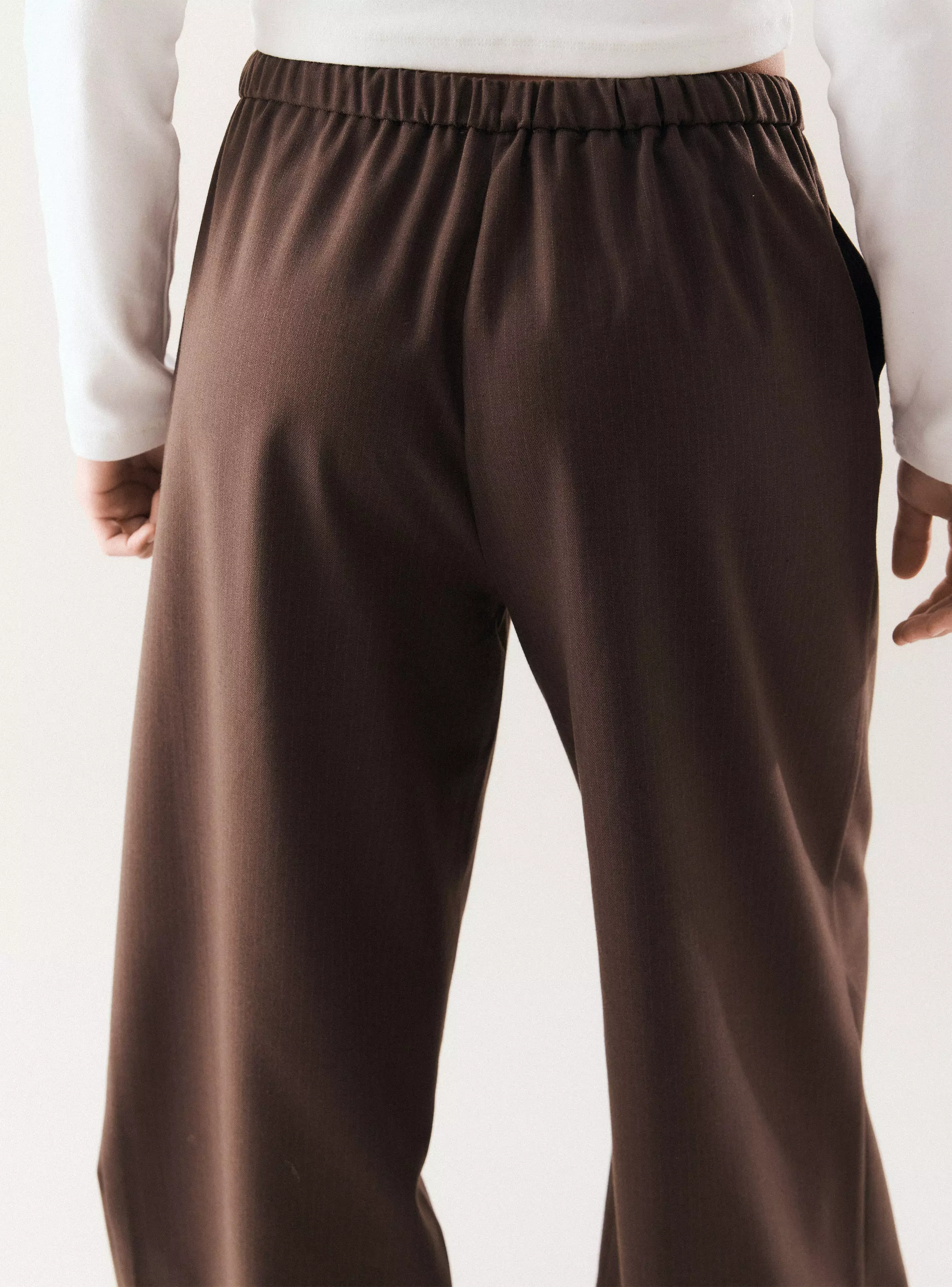 Pantalón Wide Leg con Cordón-3