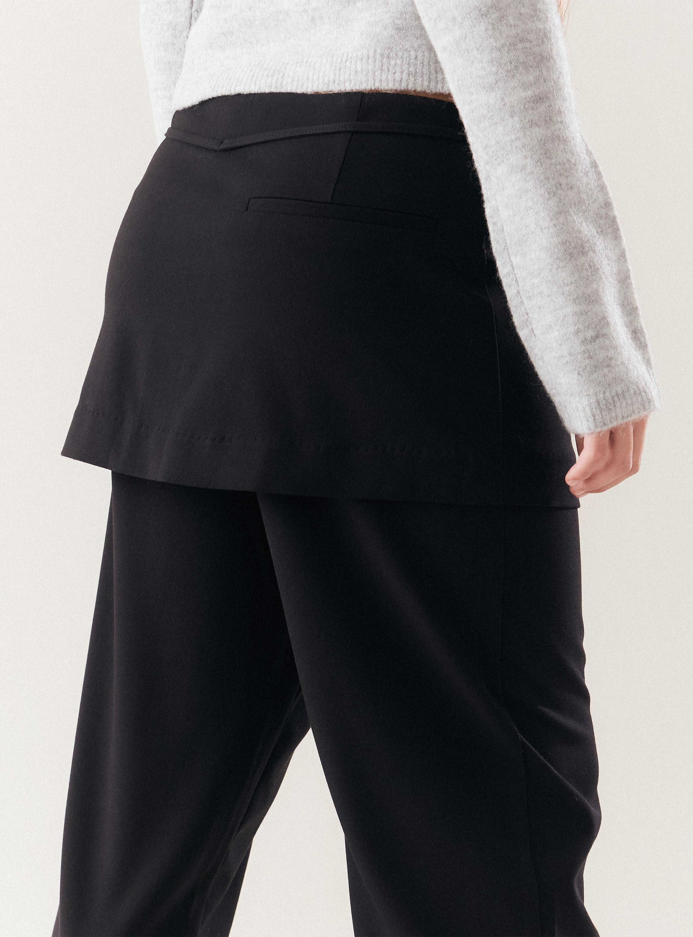 Pantalón con Falda y Cinturón-3