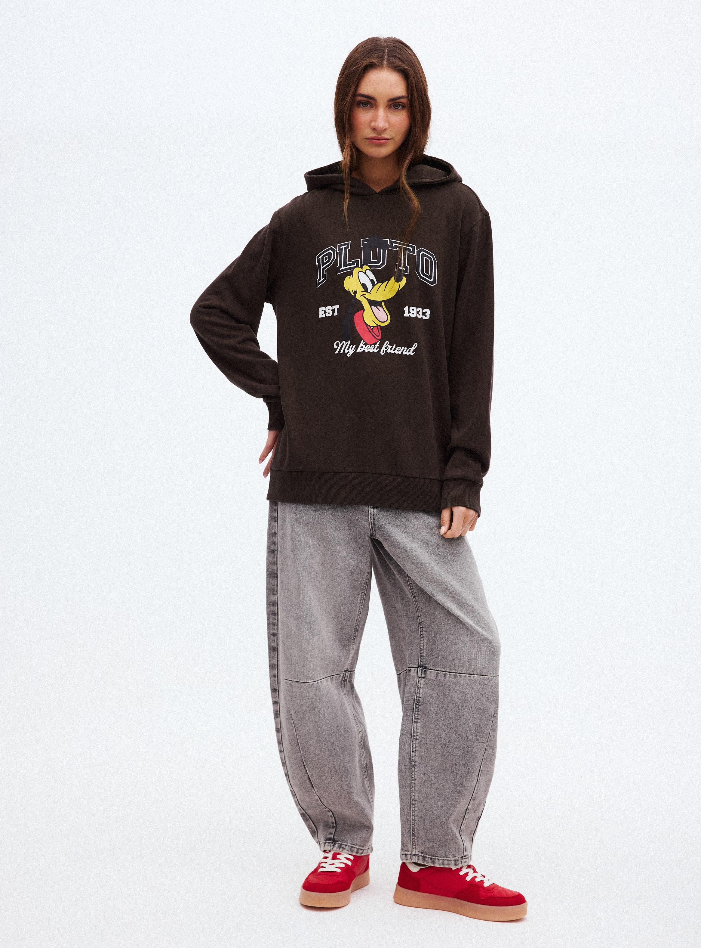 Polerón Oversize con Capucha y Estampado Pluto-4