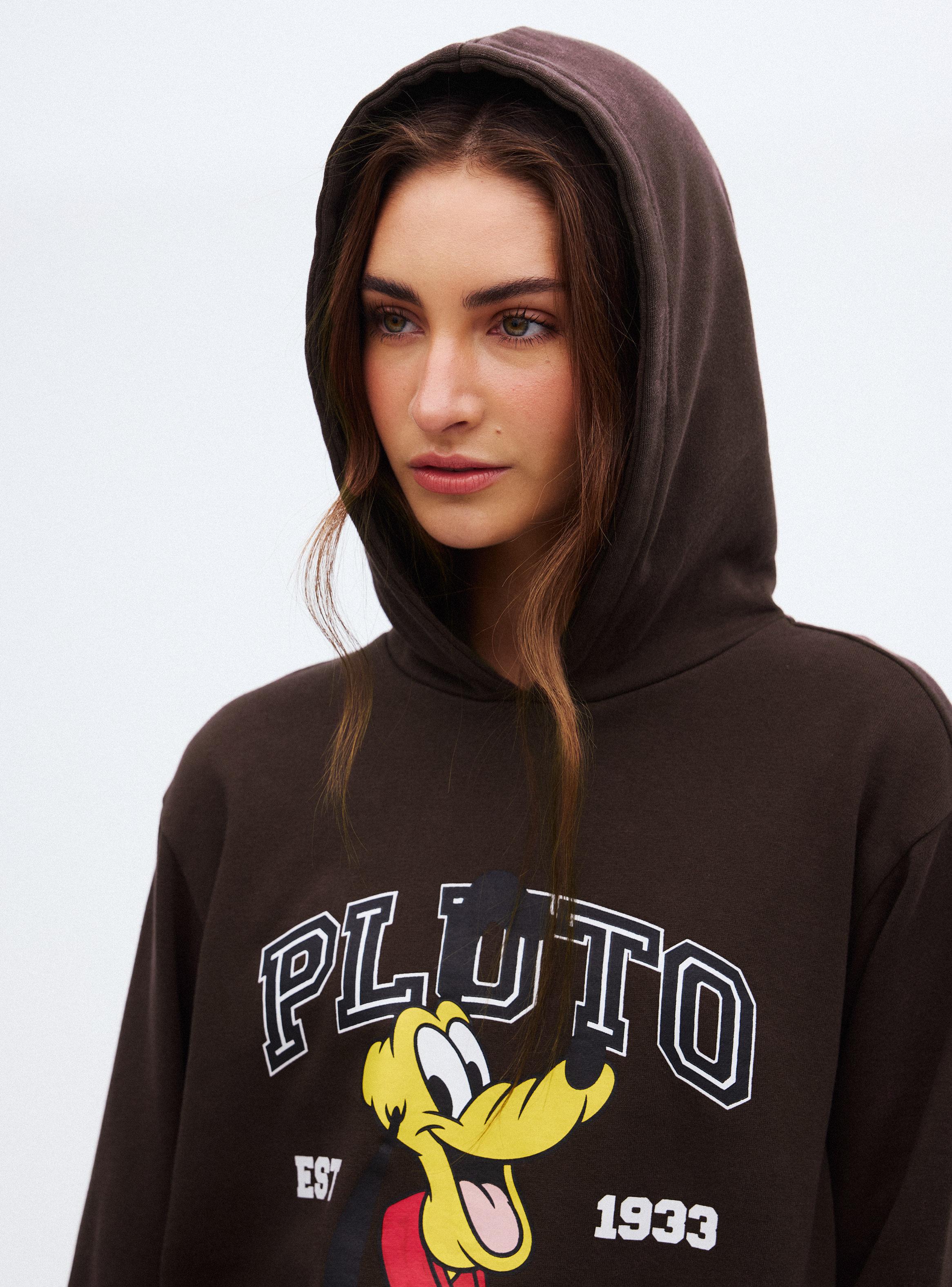 Polerón Oversize con Capucha y Estampado Pluto-2