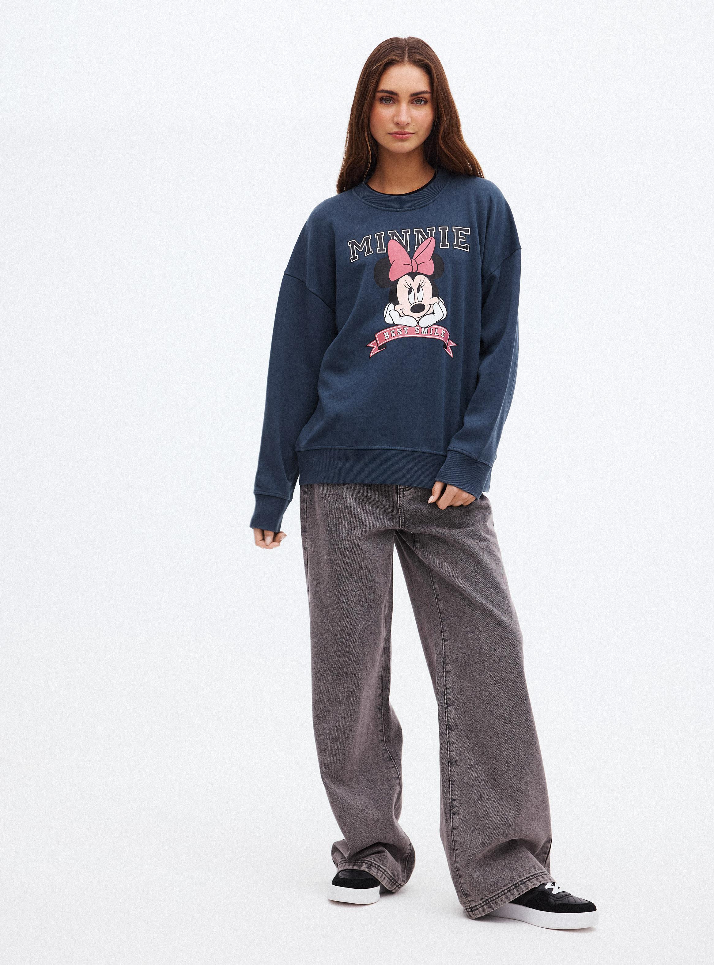 Polerón Minnie Mouse Oversize Cuello Redondo-4