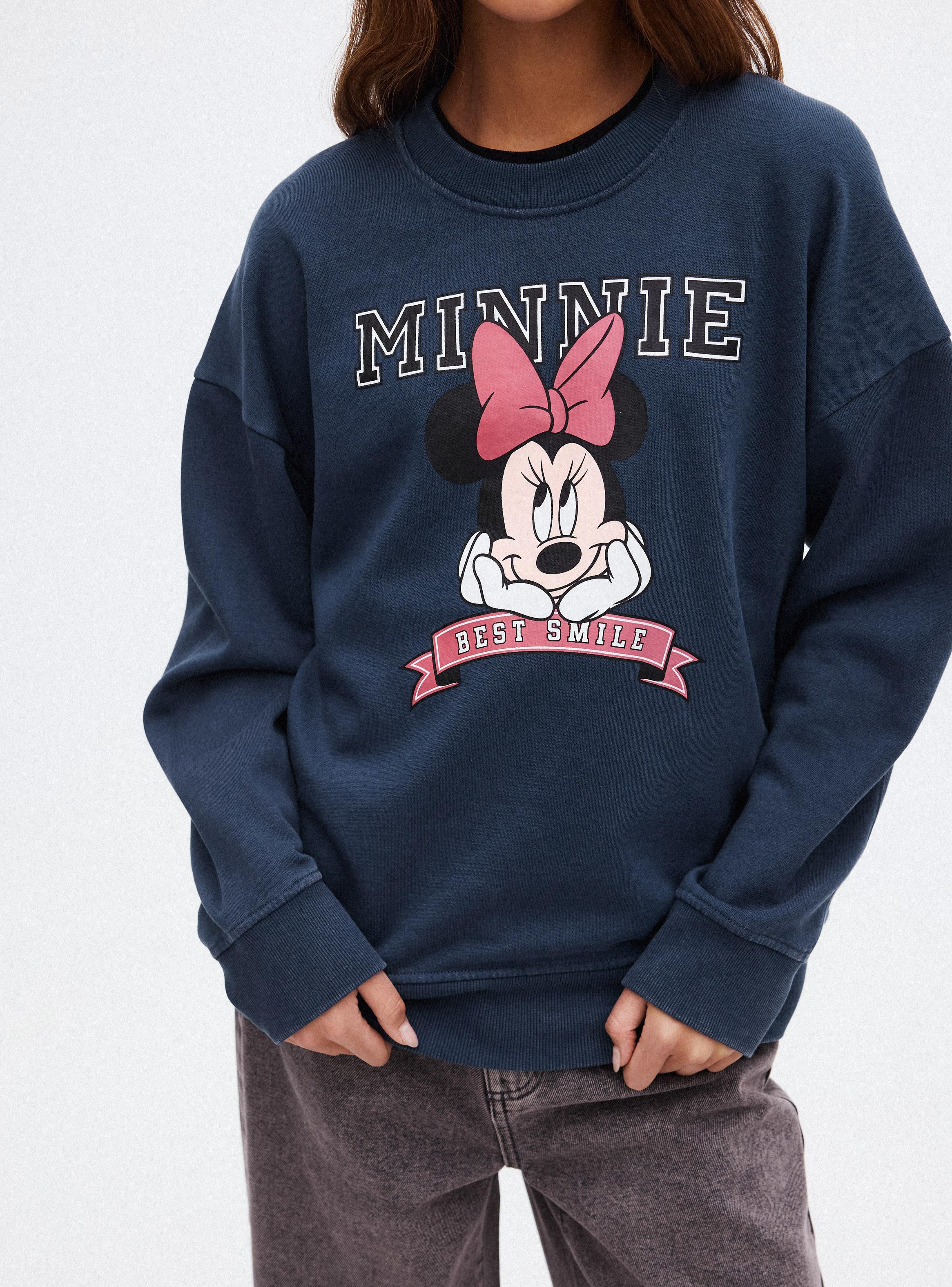 Polerón Minnie Mouse Oversize Cuello Redondo-3