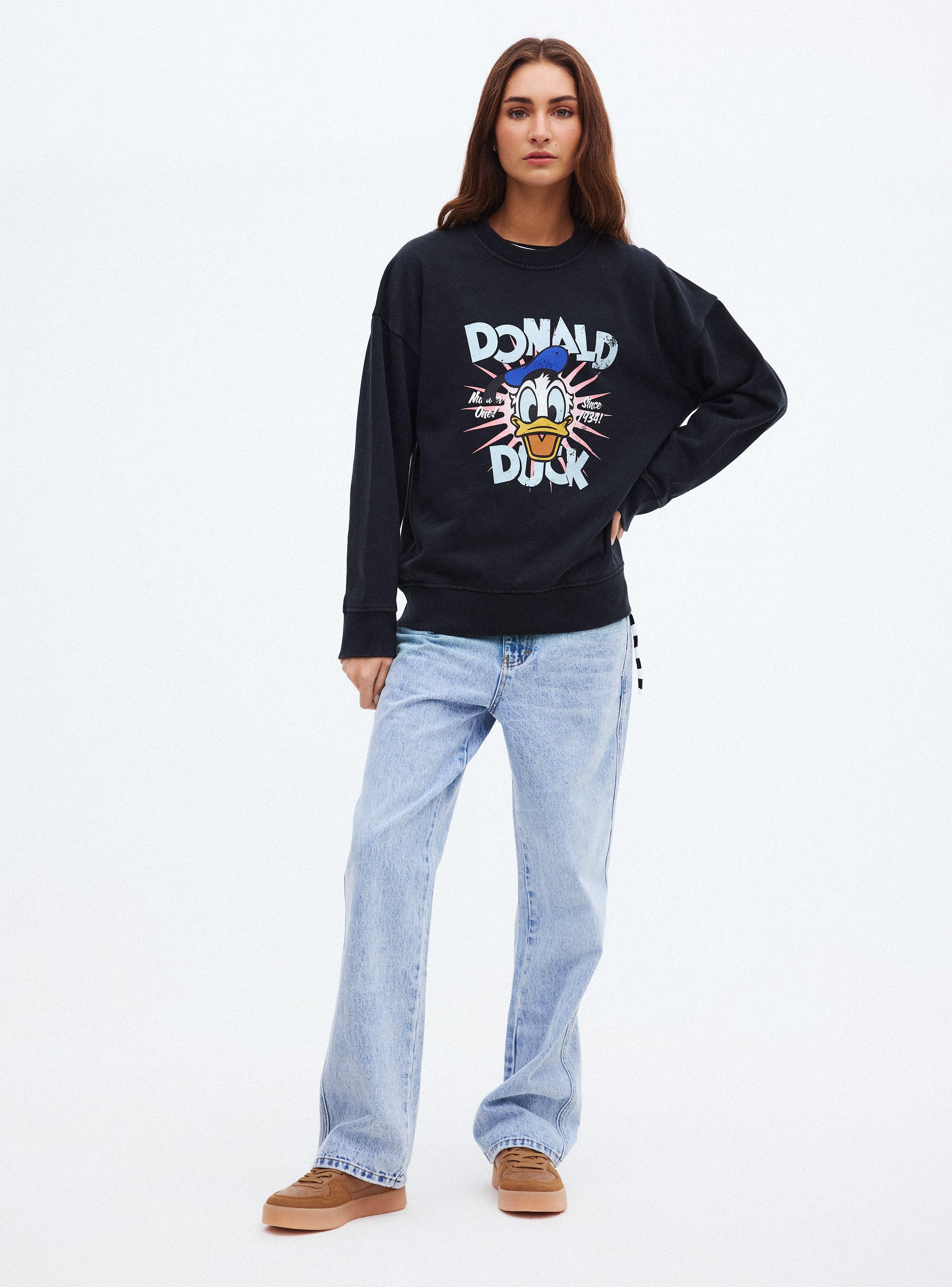 Polerón Donald Duck Oversize Cuello Redondo-4