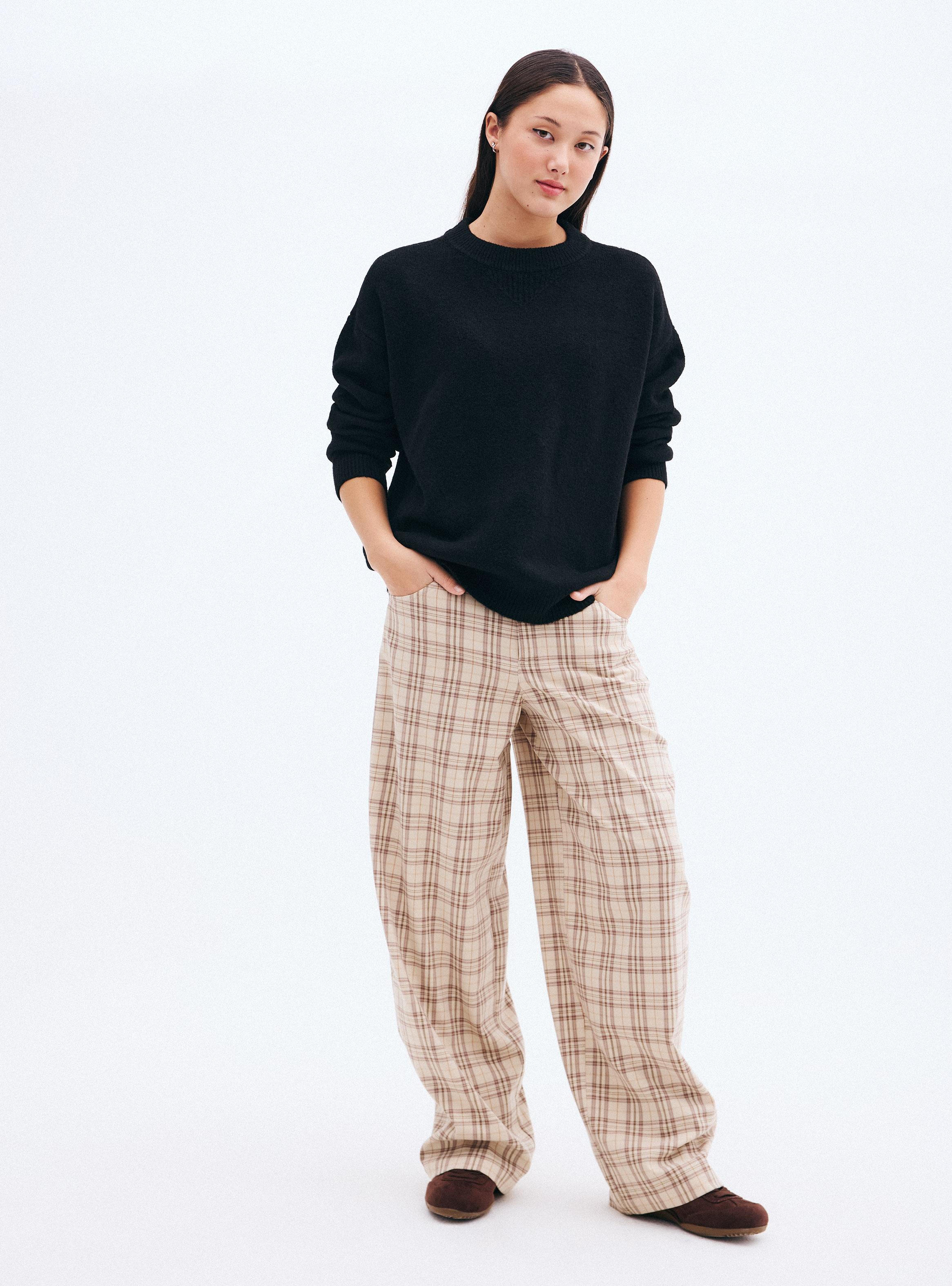 Sweater Oversize Cuello Redondo-4