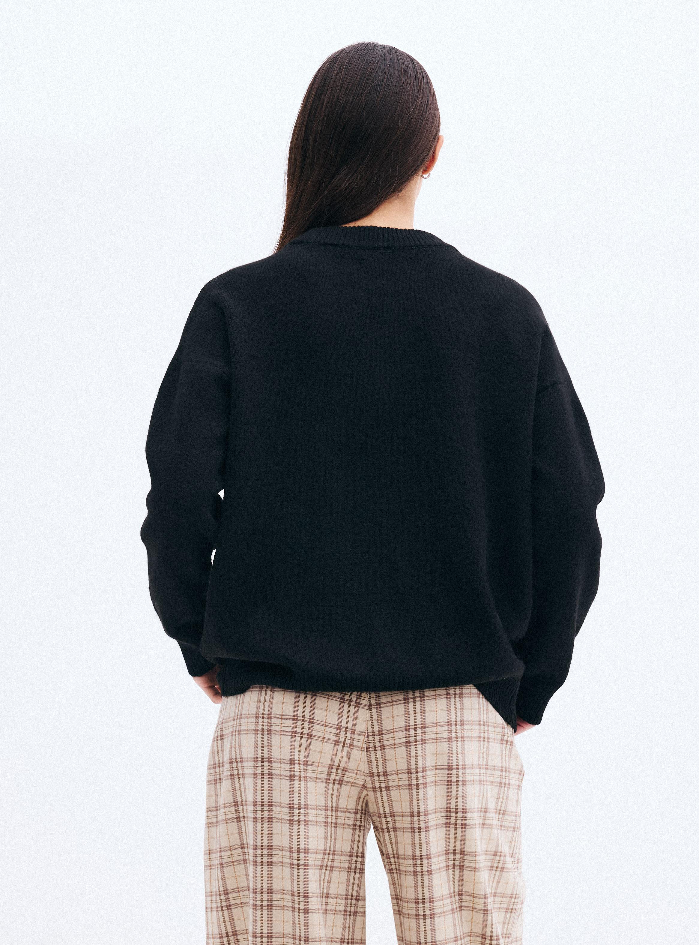Sweater Oversize Cuello Redondo-1
