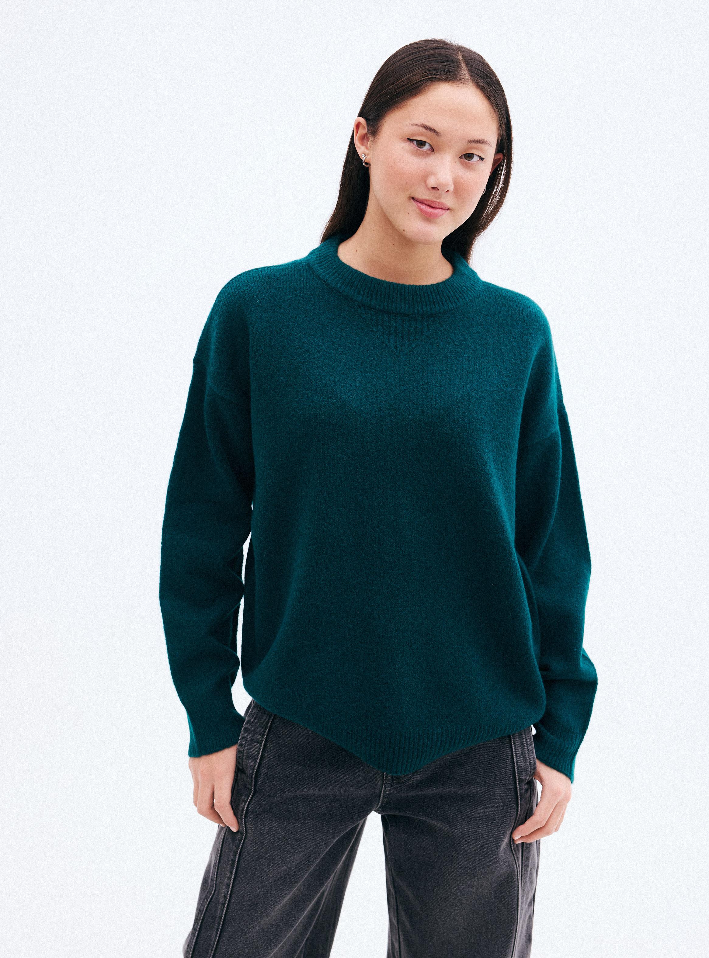 Sweater Oversize Cuello Redondo-0