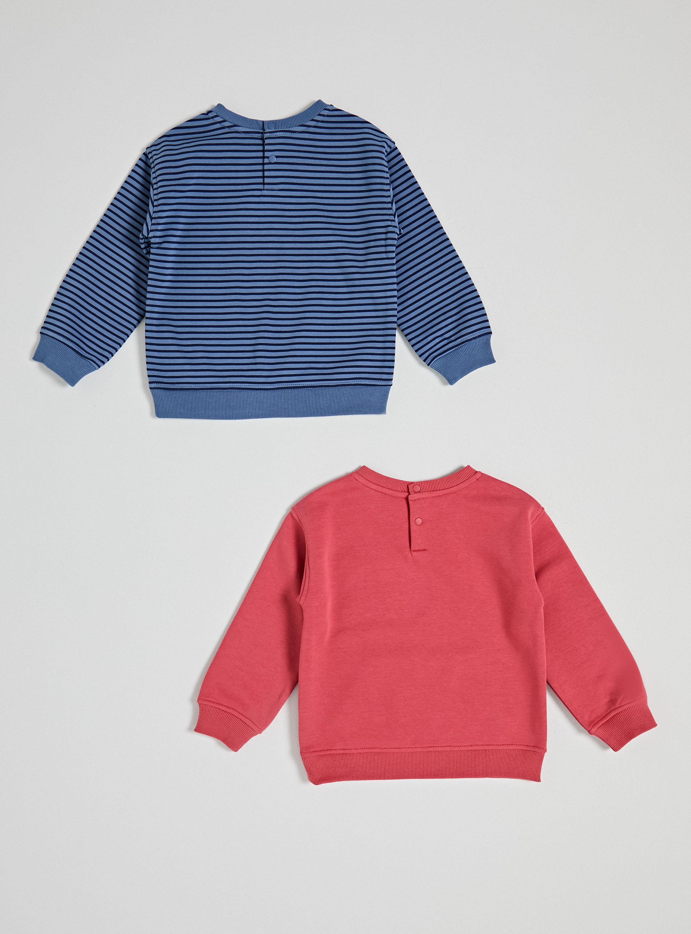 Polerón con Estampado Líneas y Detalle Pequeño-2