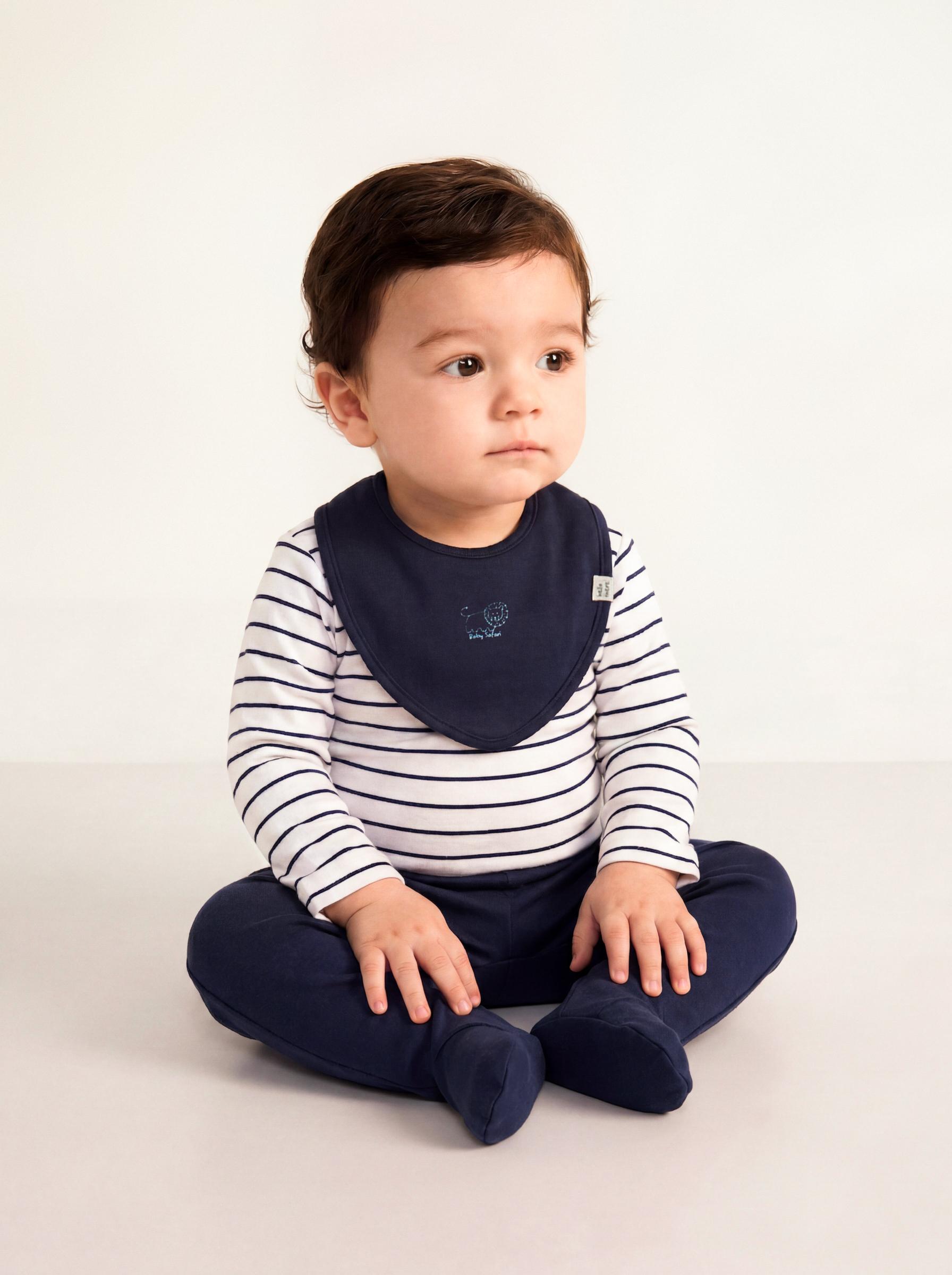 Conjunto Set 2 Body Estampado con Patitas y Babero-0