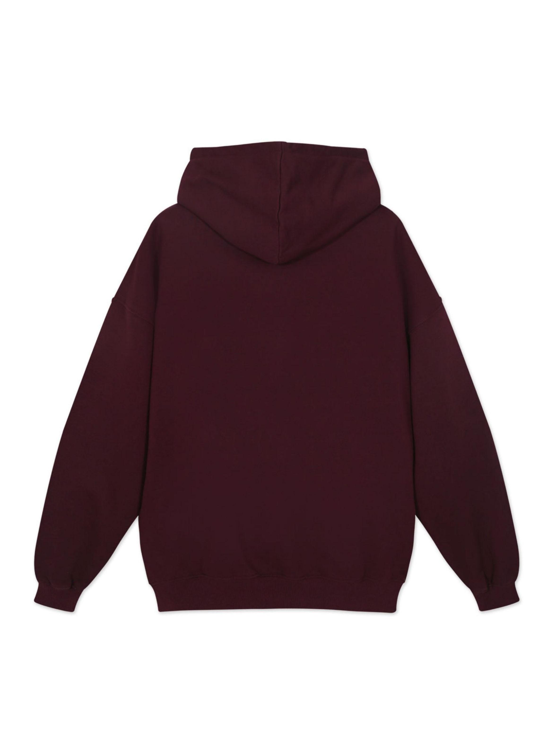 Polerón Burgundy Hoodie Sport Club Inignia-2