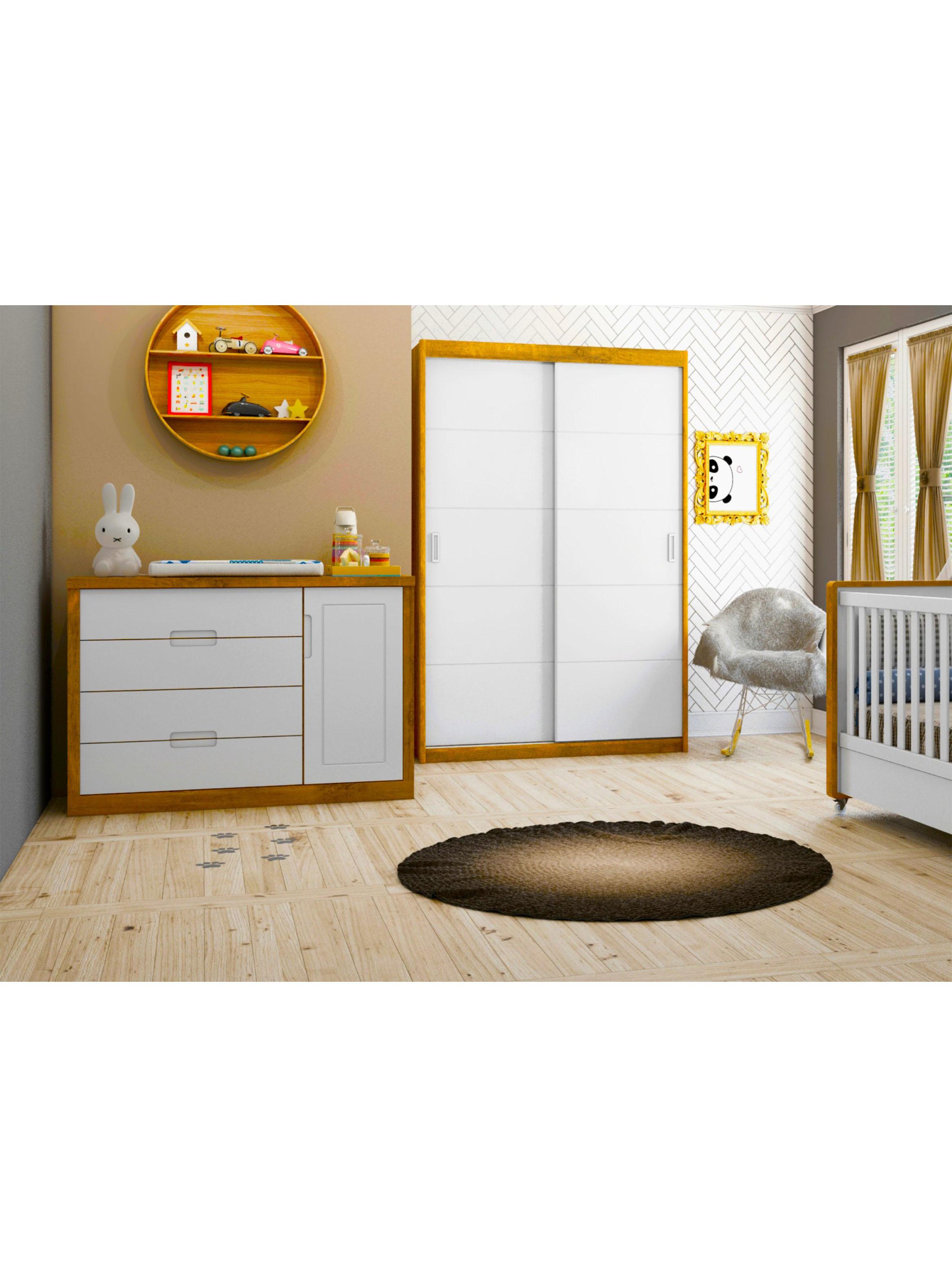 Cómoda Tutto Puerta Blanco Caramelo-4