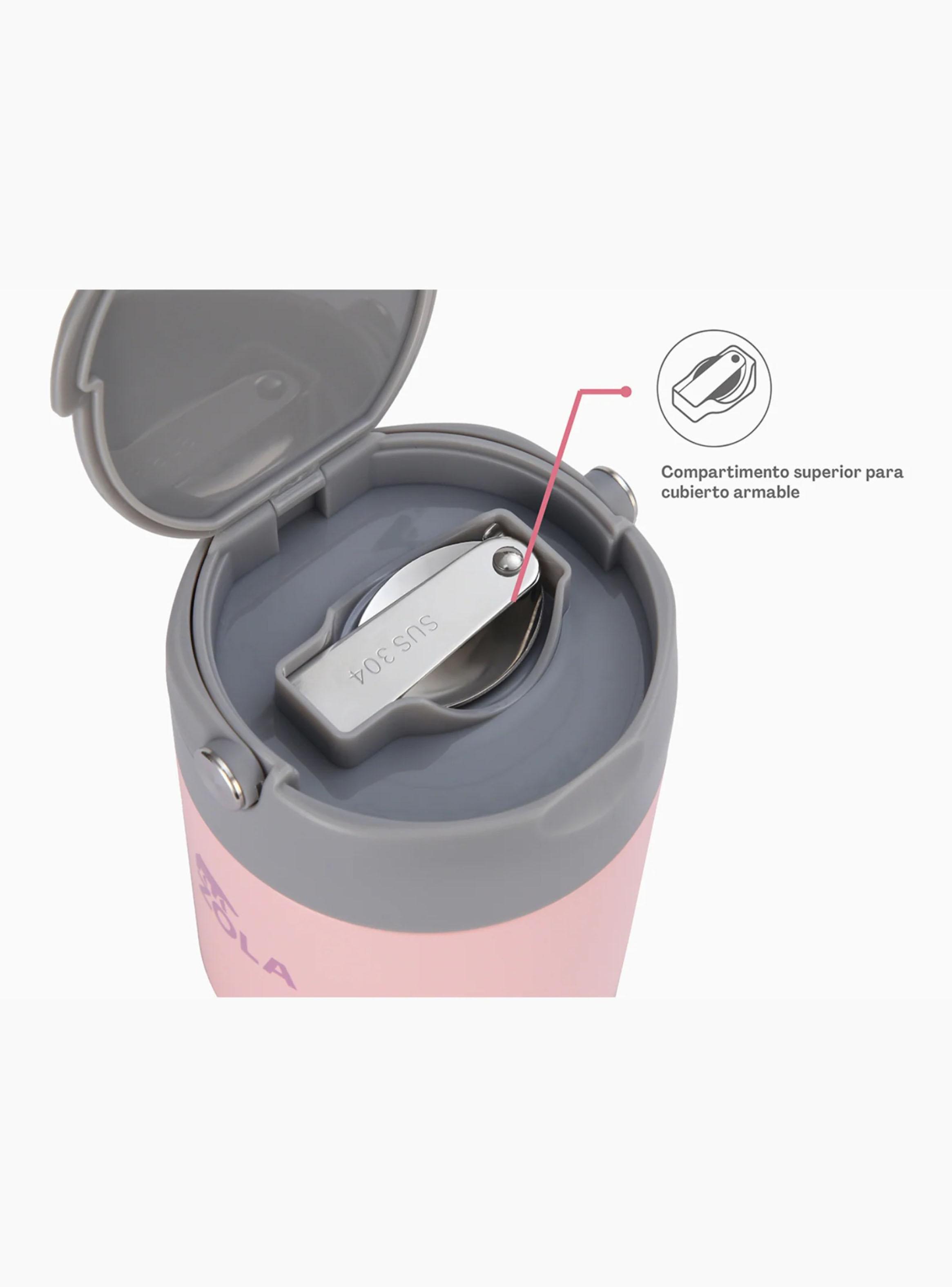 Termo de Comida 600 Ml Negro-3