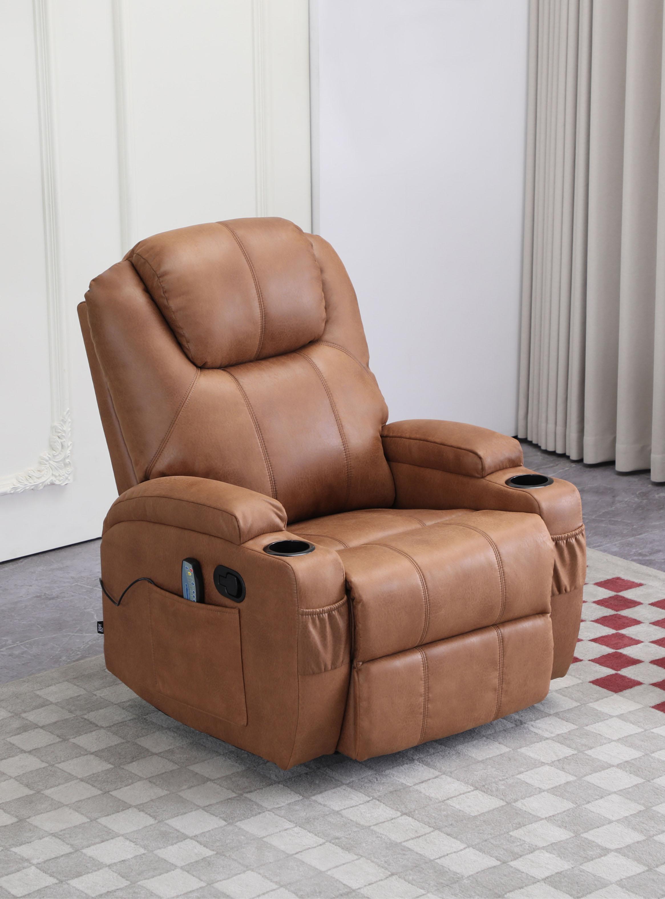 Bergere Lhasa Multifunción Masaje Camel 110x85x94 cm-4