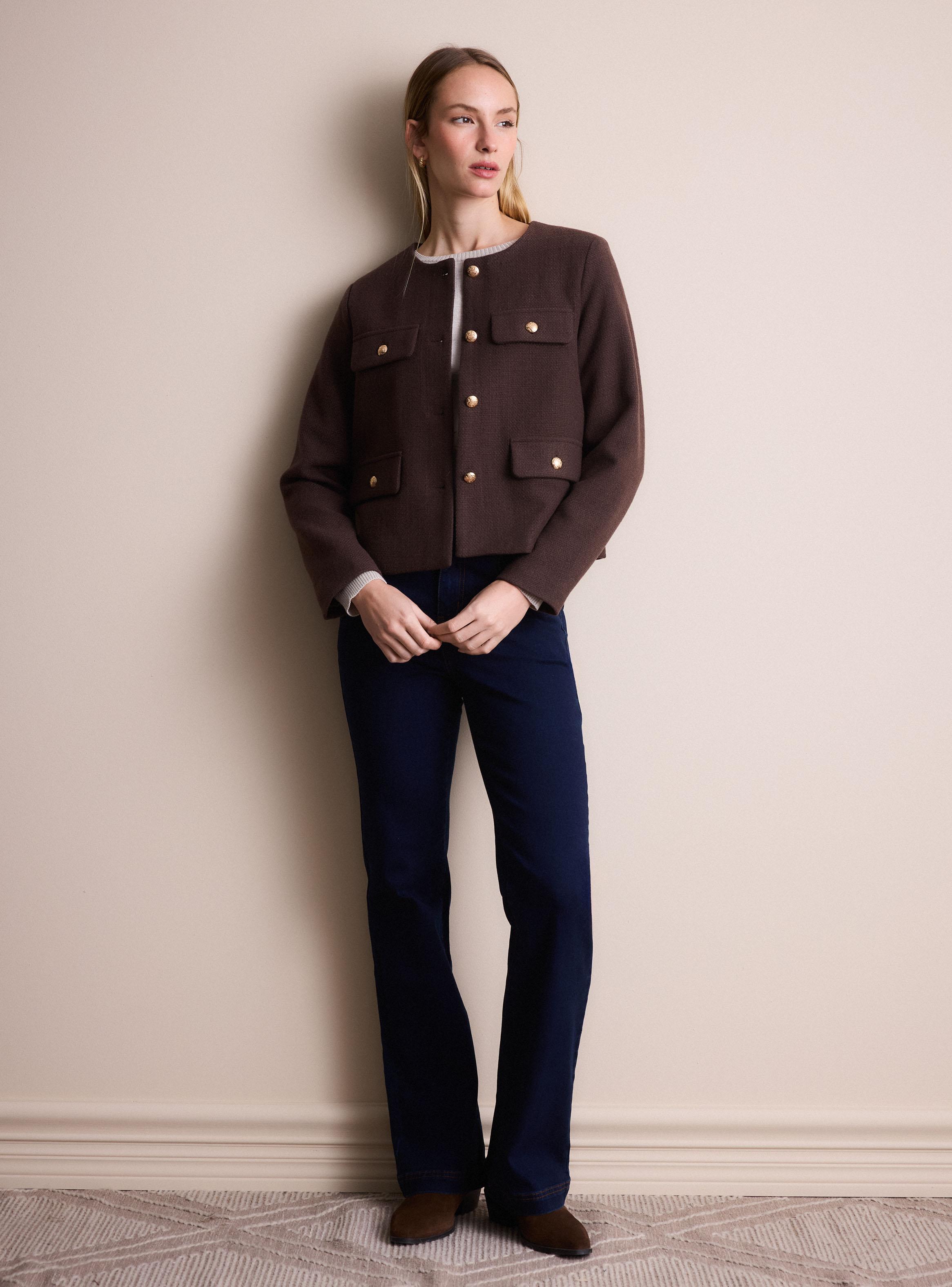 Chaqueta Corta de Tweed-4
