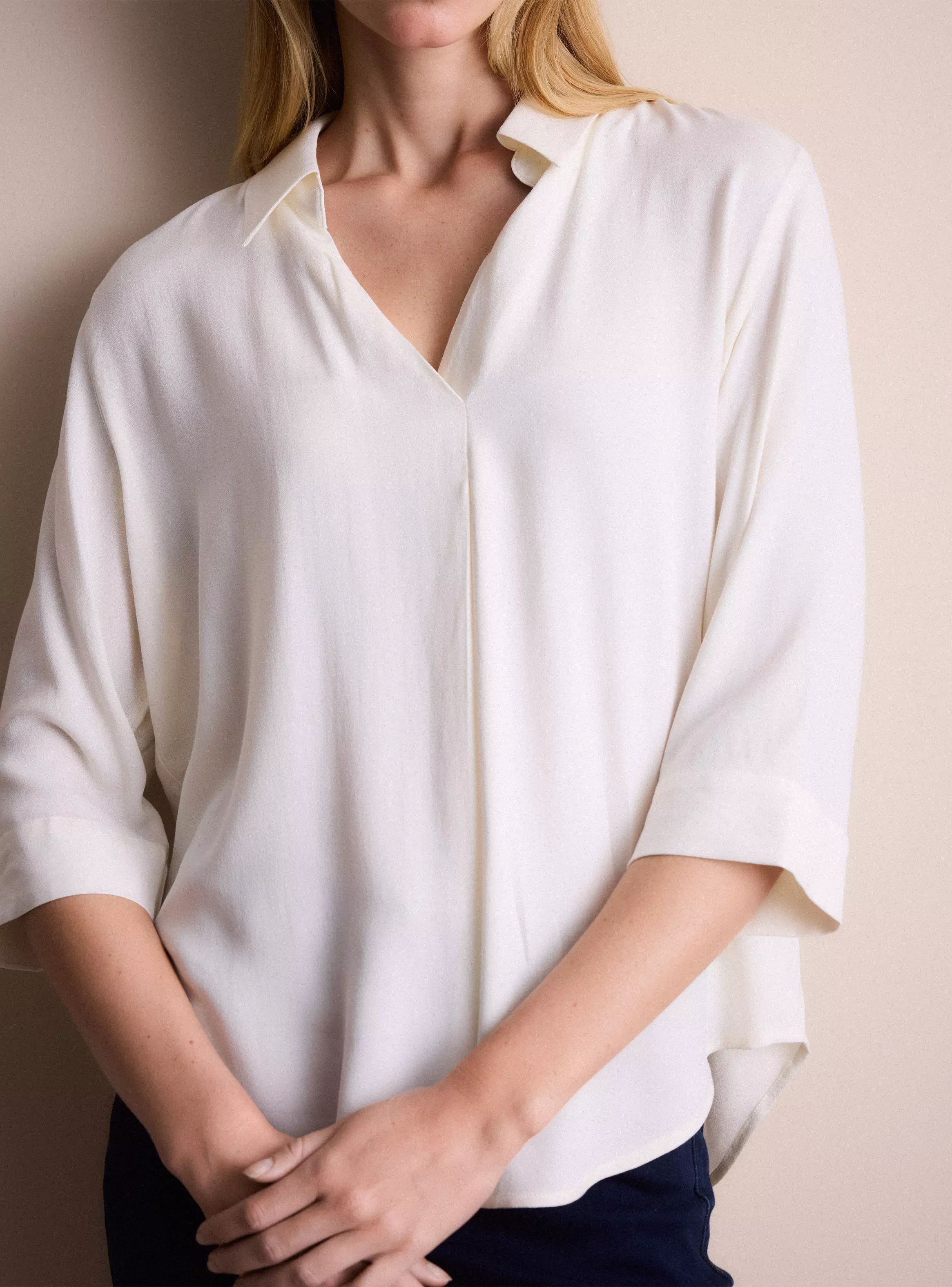 Blusa con Tabla en Escote-2