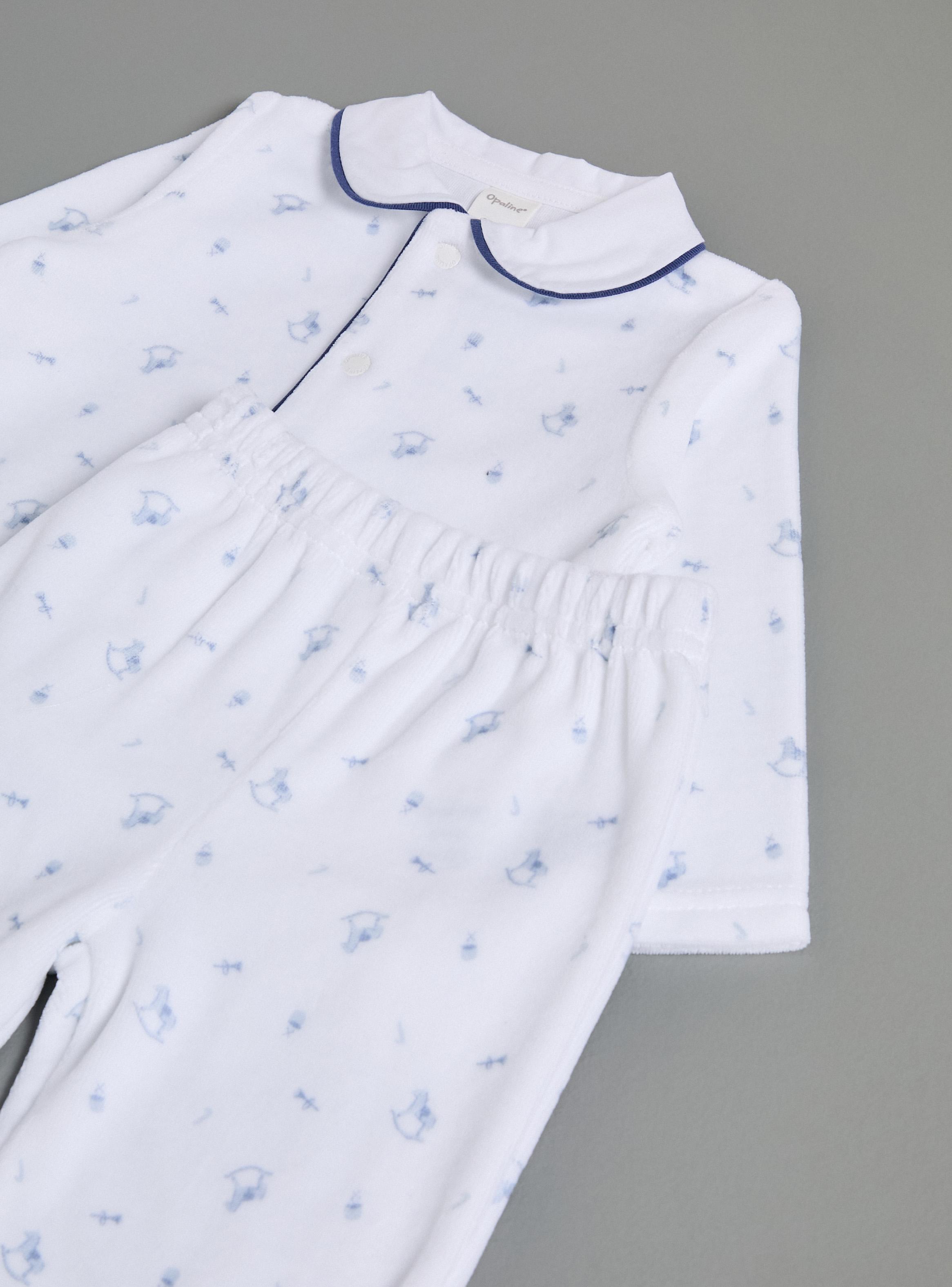 Conjunto Estampado Floral con Picueta en Cuello y Puños-3