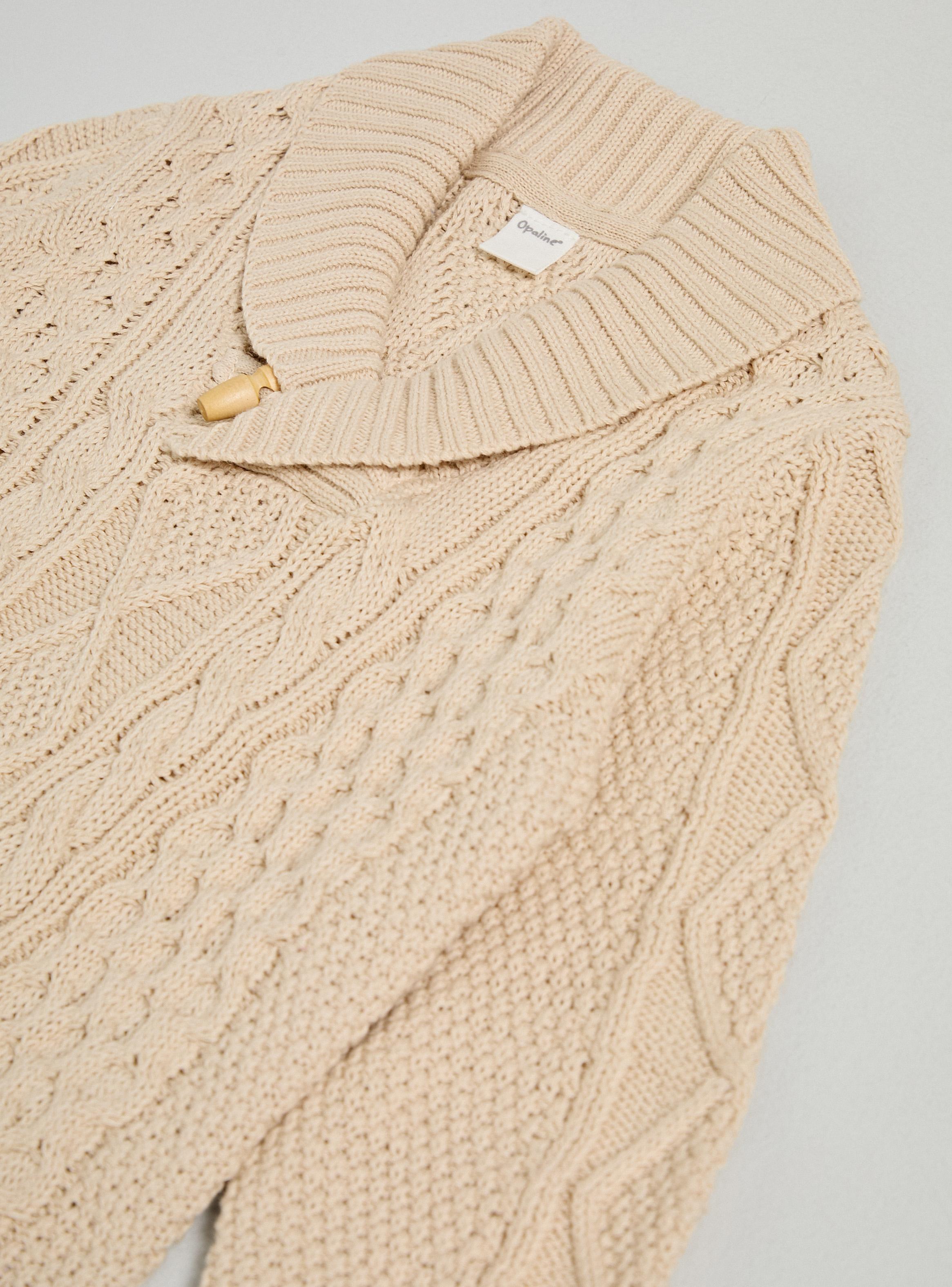 Sweater Cuello Alto con Botón-3