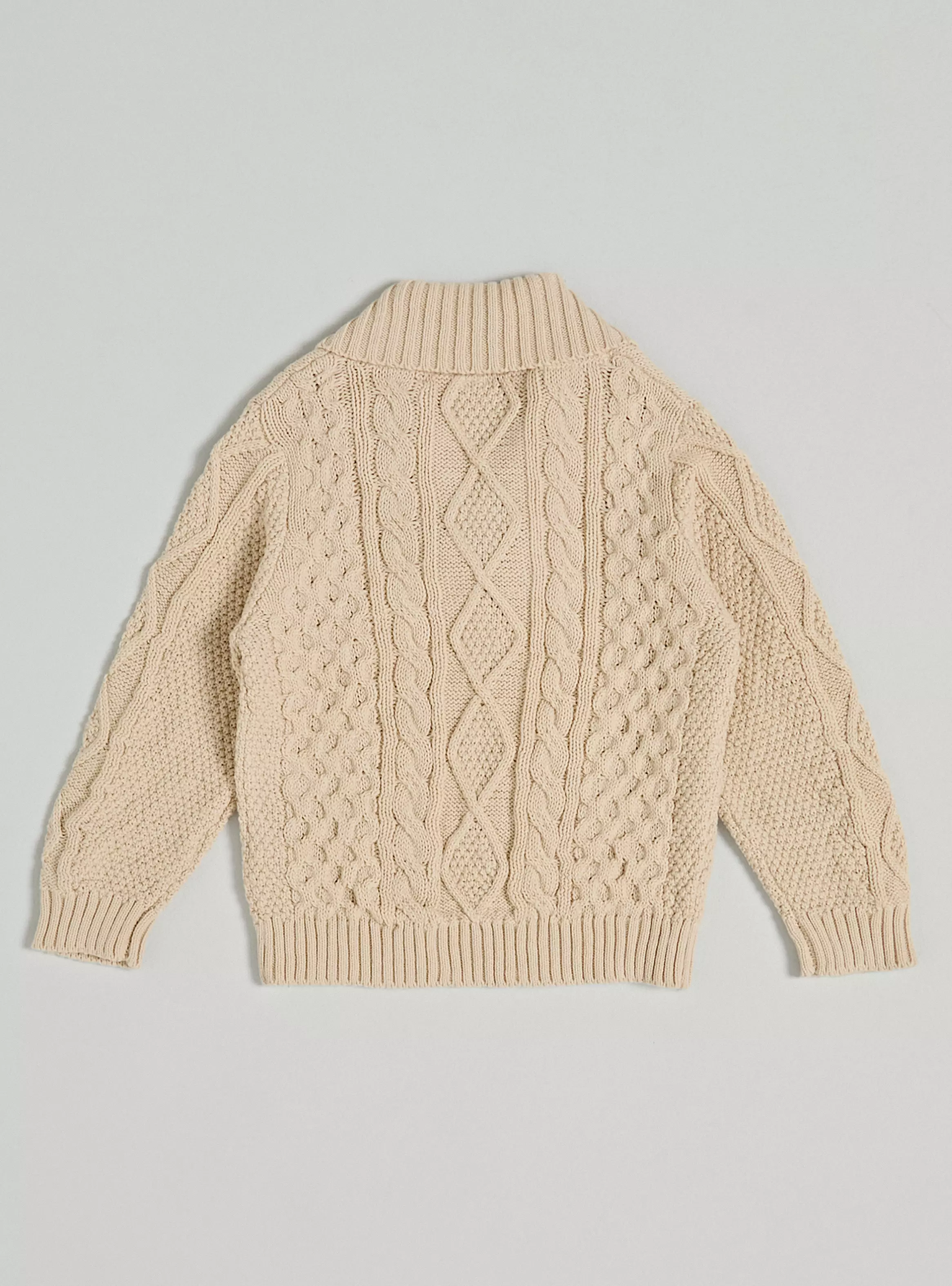 Sweater Cuello Alto con Botón-2