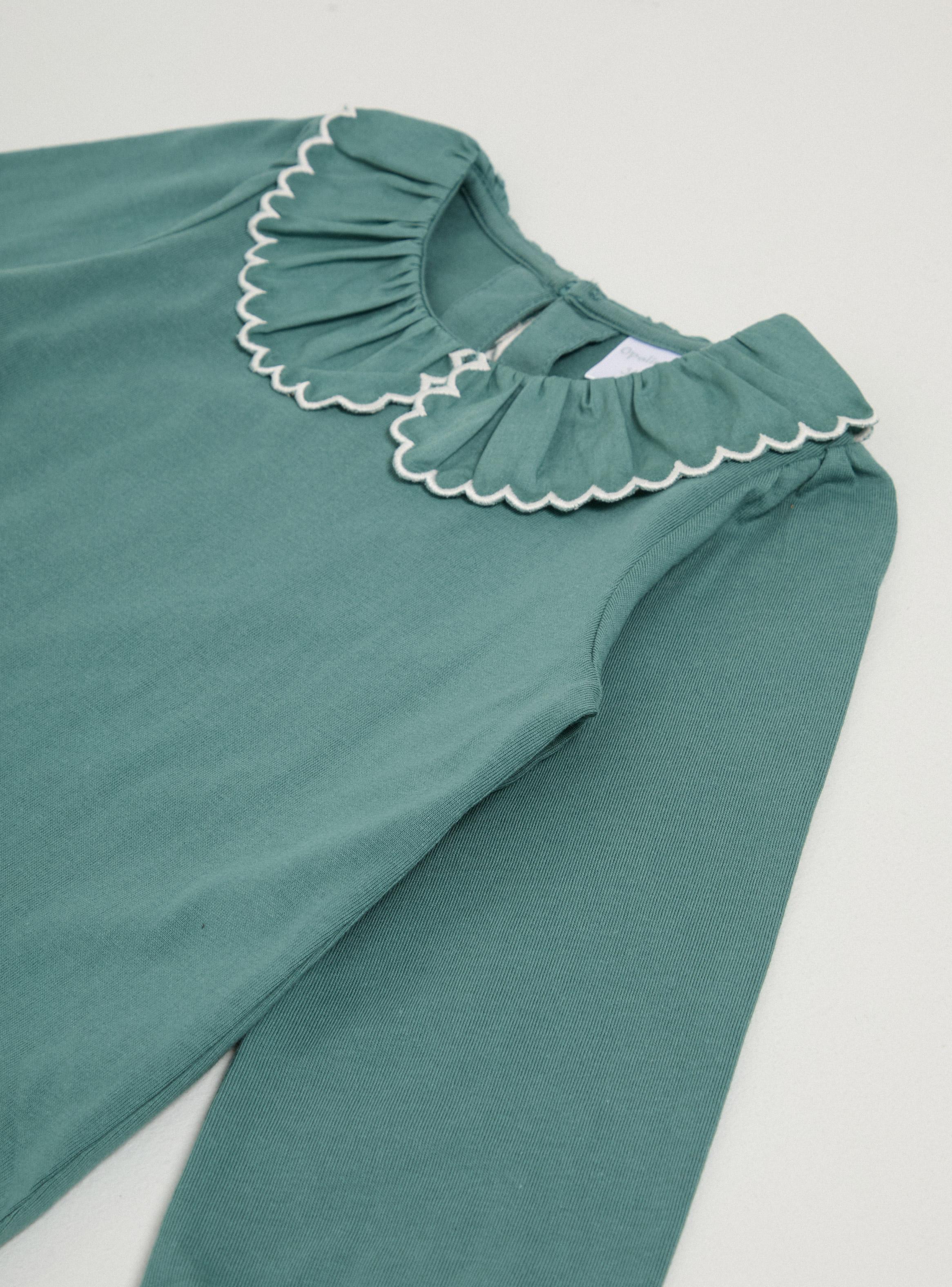 Polera Scalop en Color Contrastante-3