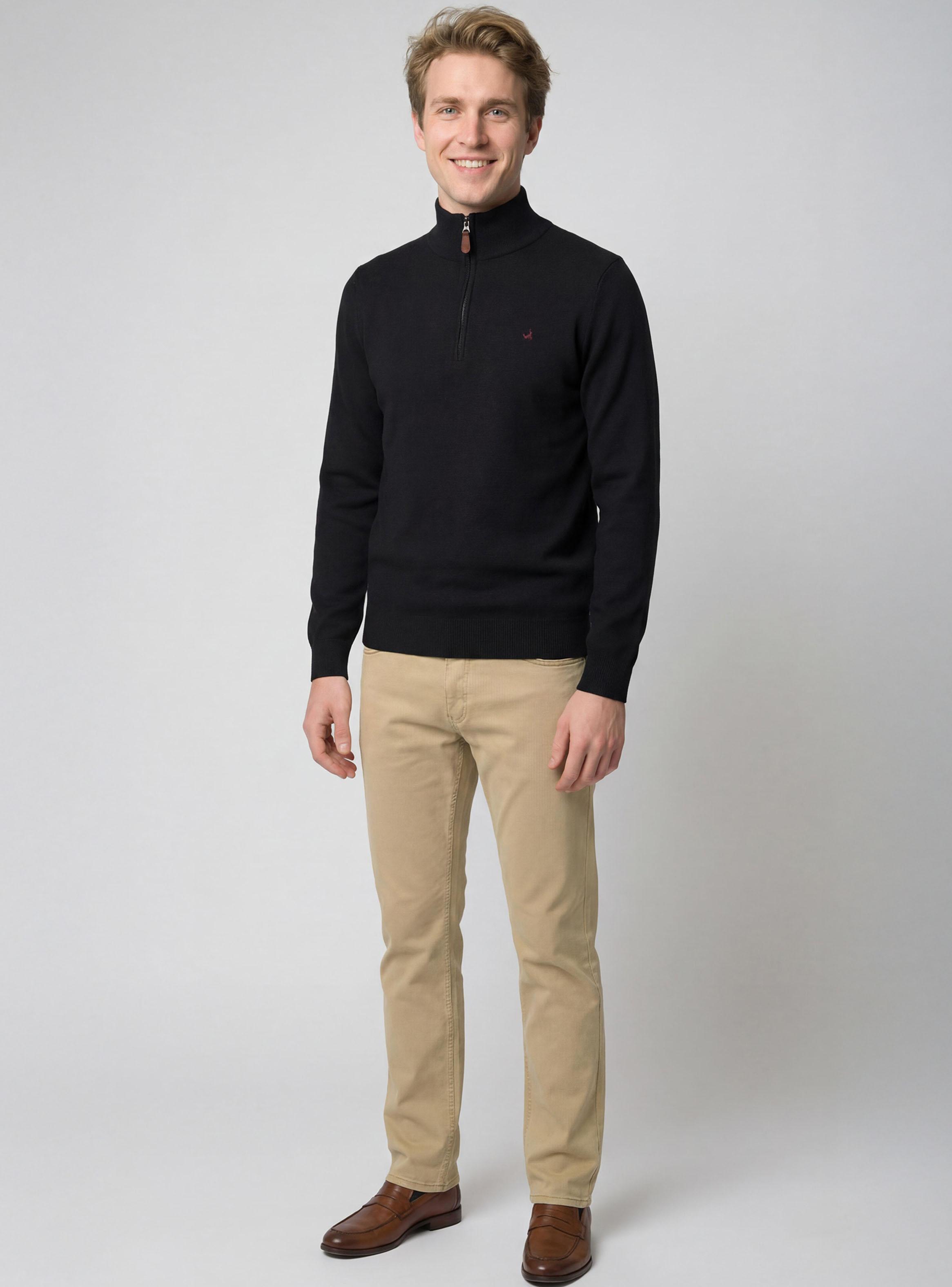 Sweater Medio Cierre Lana Merino-3