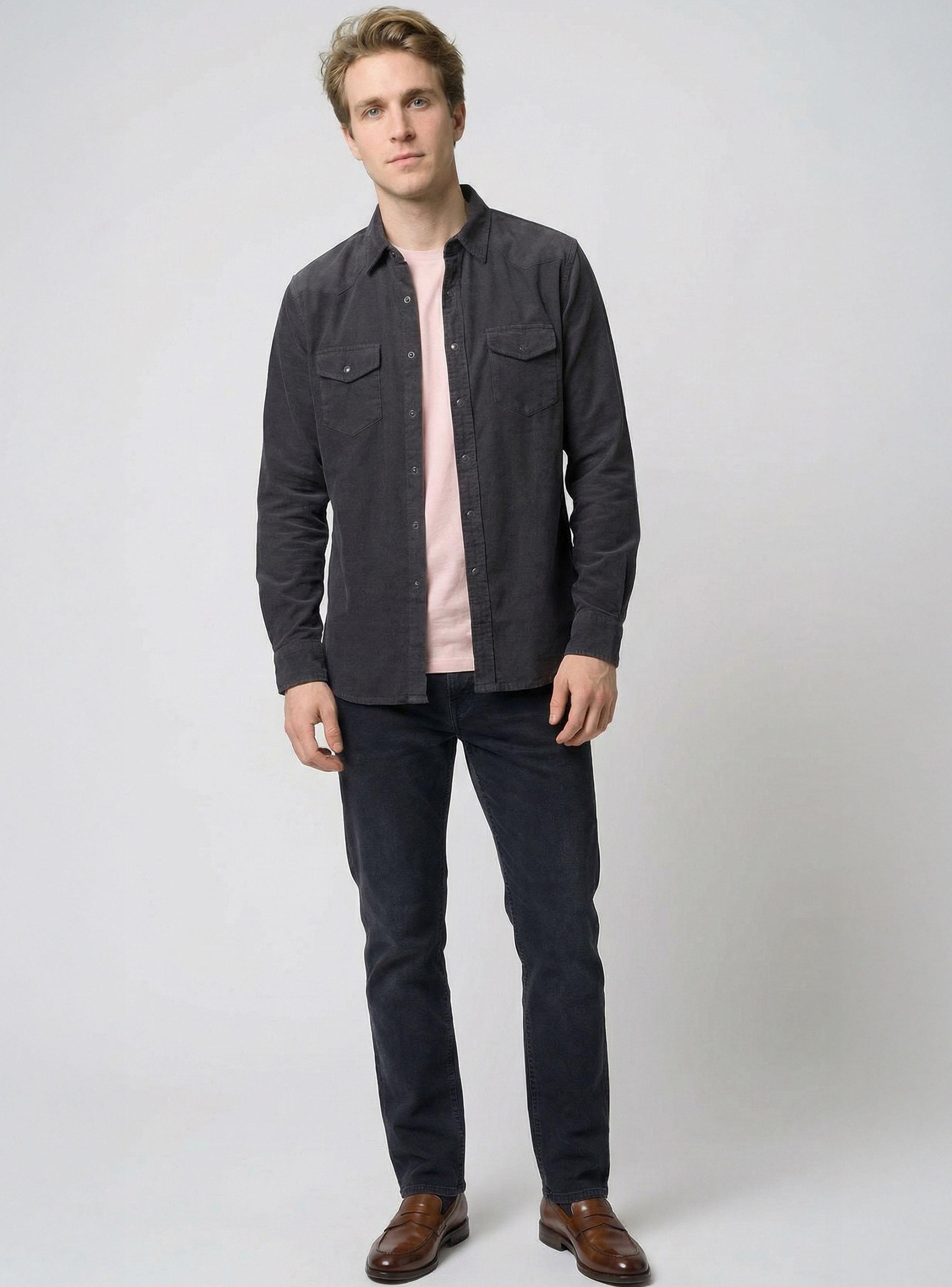 Camisa Manga Larga Sport Dakota Corduroy Vintage-3