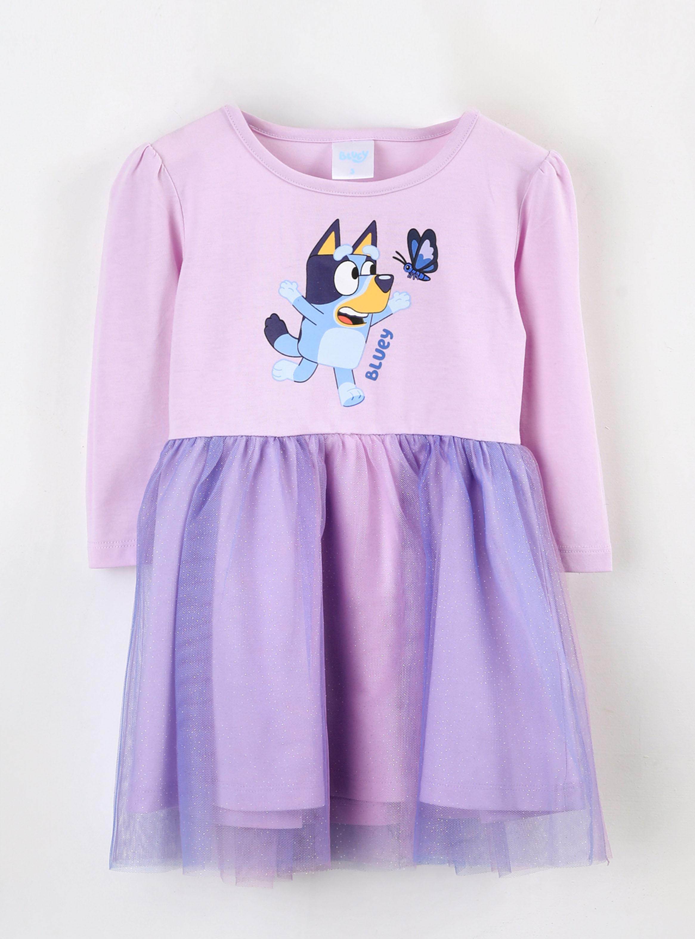 Vestido Toddlera Estampado Bluey Mariposa-0